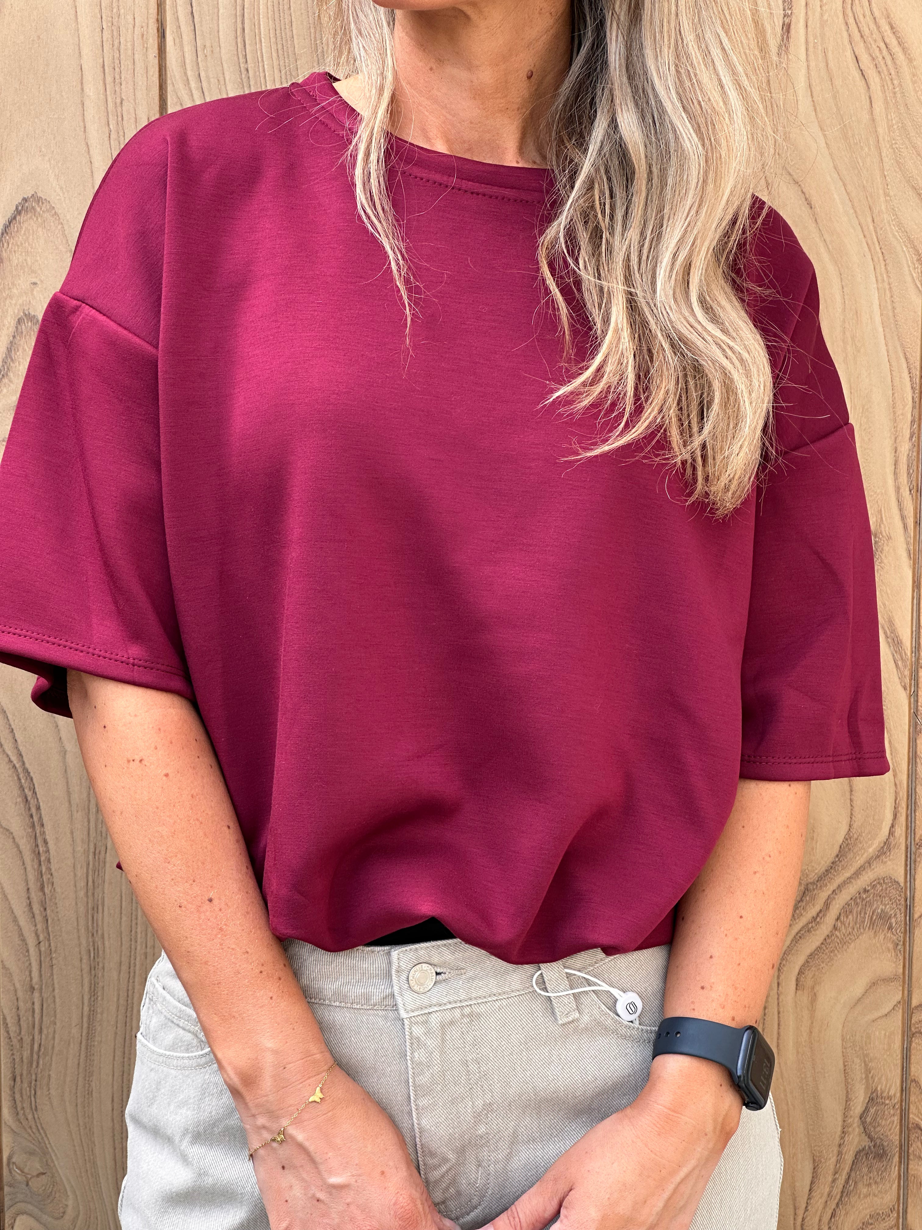 T-shirt Lexa Bordeaux