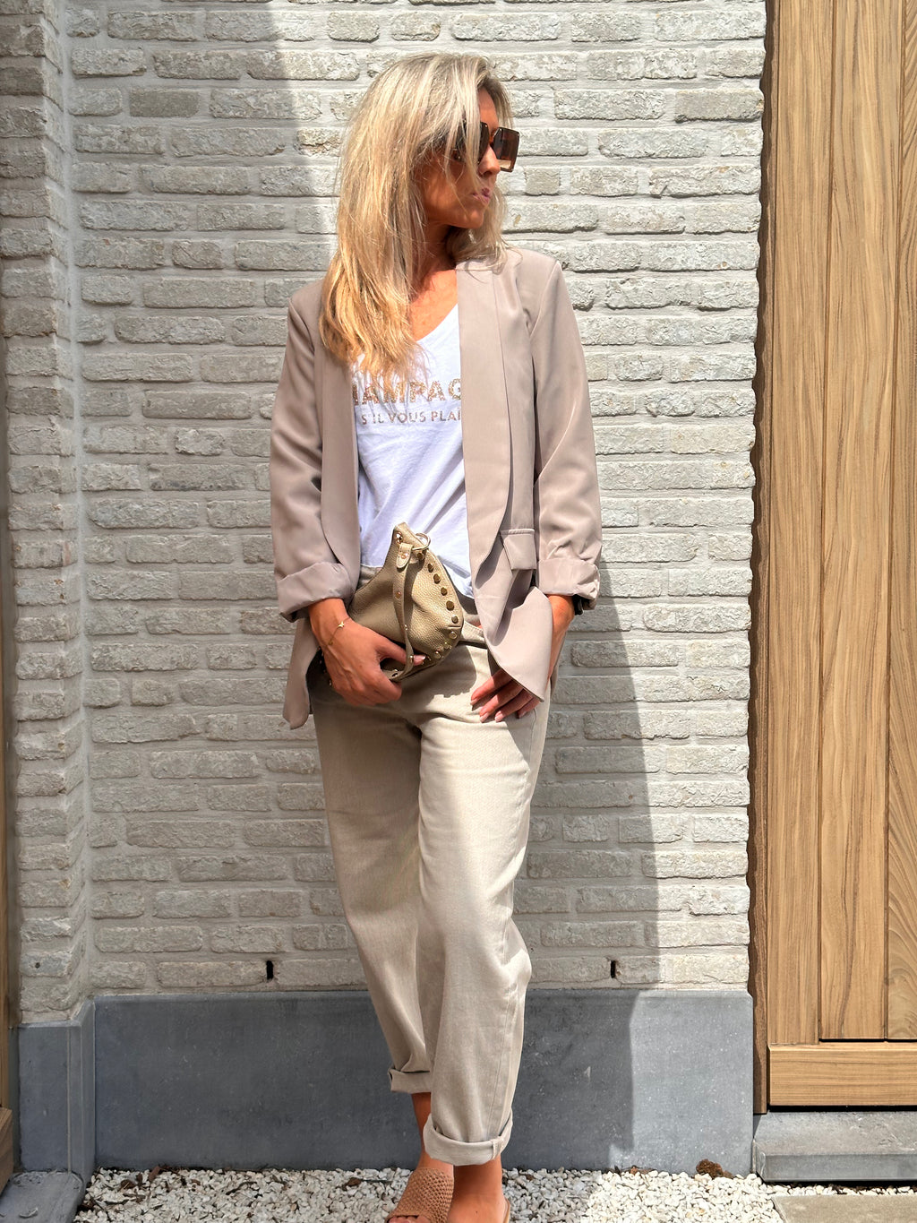 Blazer Naomi Taupe