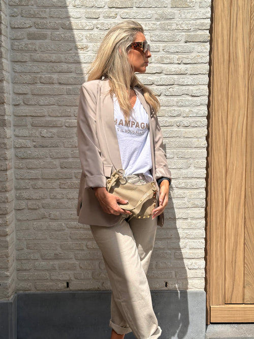 Blazer Naomi Taupe