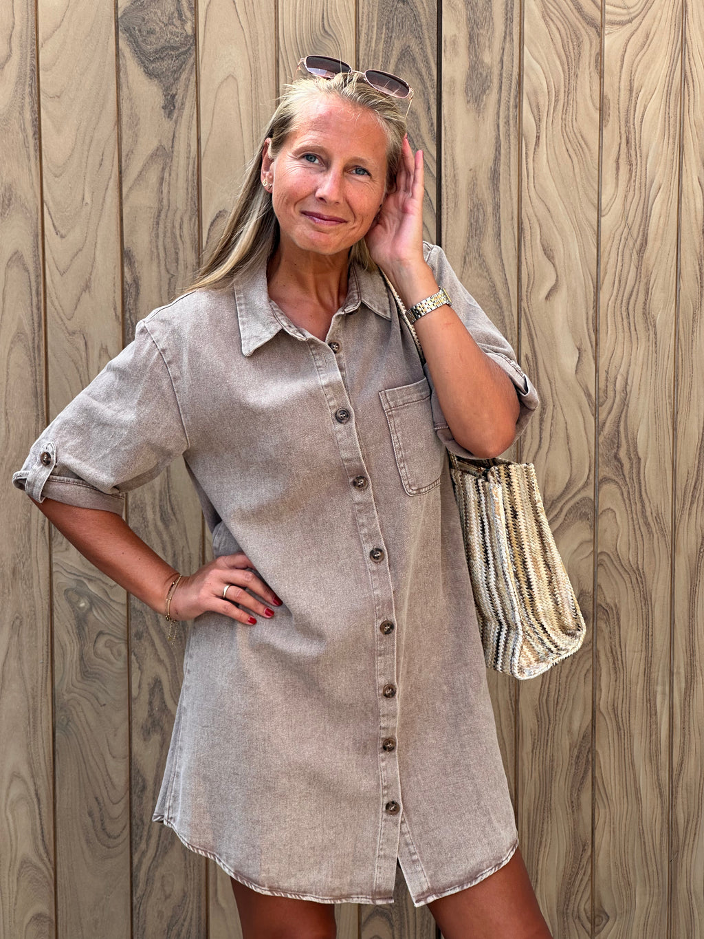 Jurk Aurora Taupe