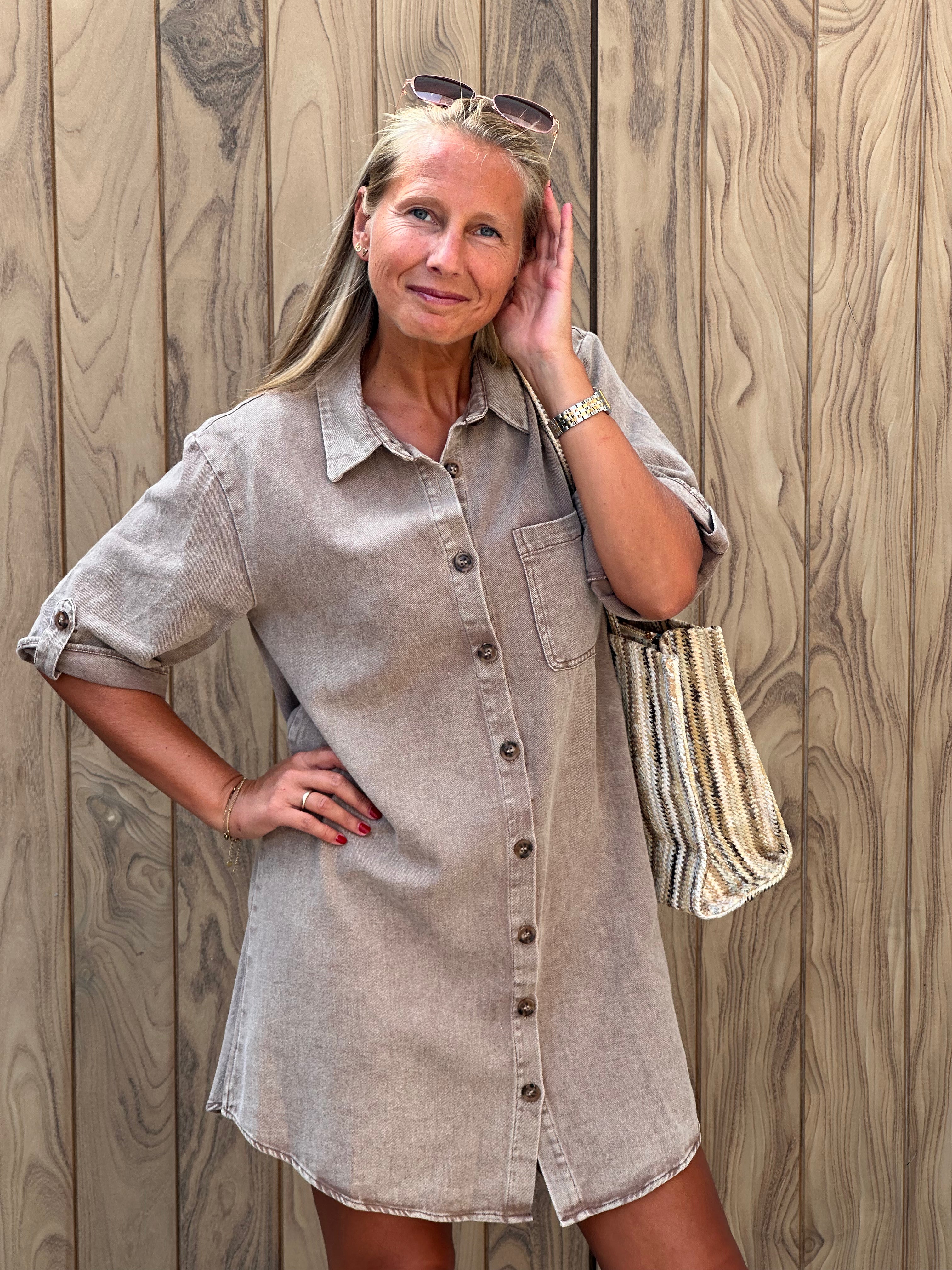 Jurk Aurora Taupe