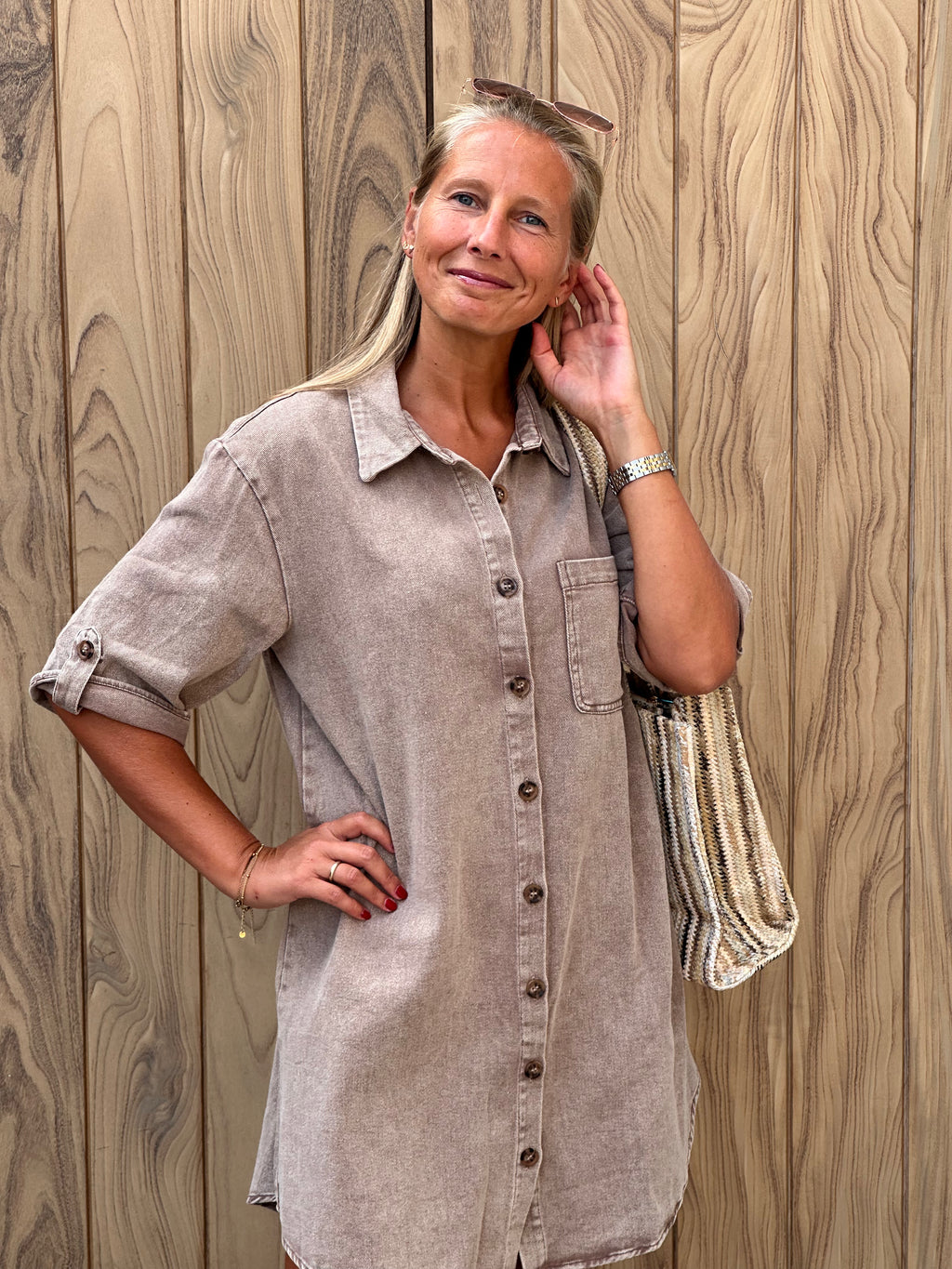 Jurk Aurora Taupe