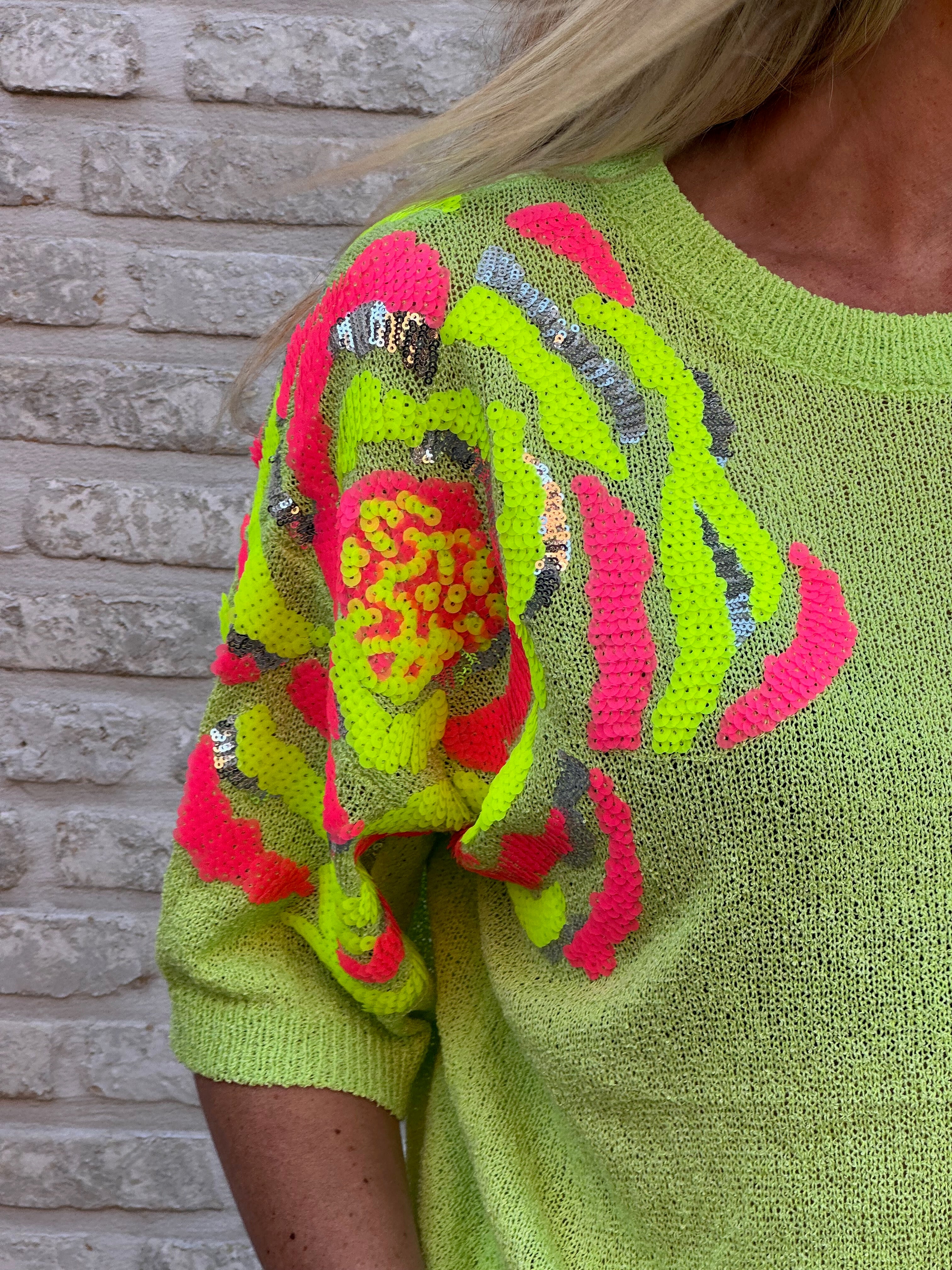 Pull Zita Strass Green