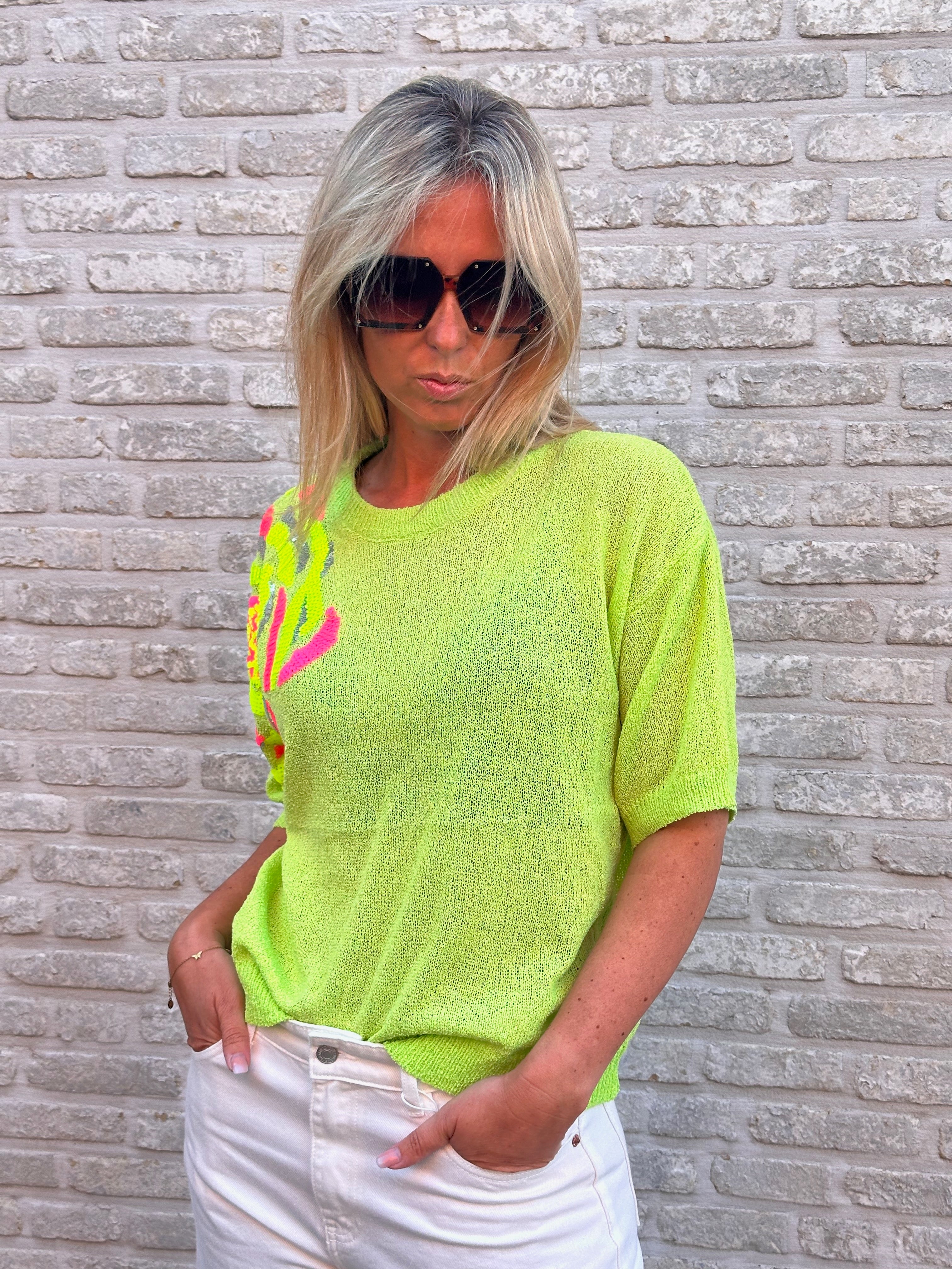 Pull Zita Strass Green