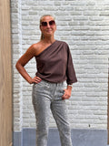T-shirt Bibi Offshoulder Oversized Bruin