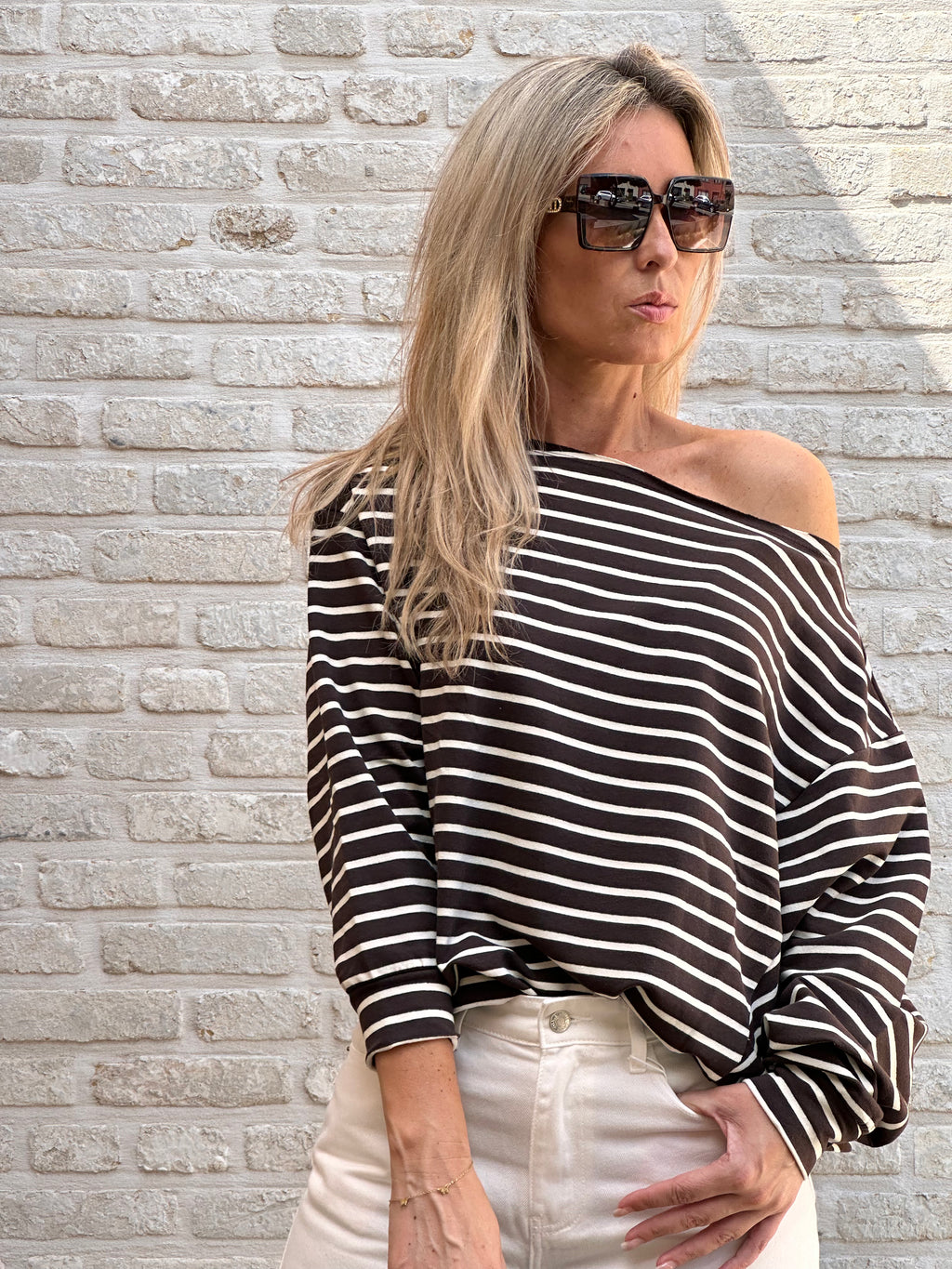 Sweater Peggy - Stripes Bruin