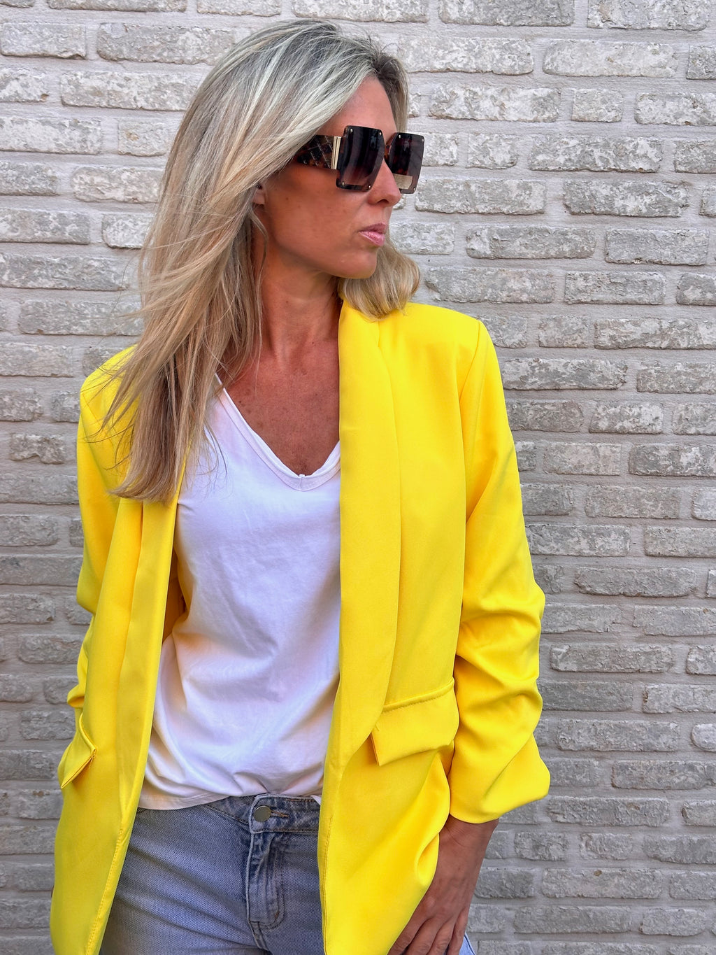 Blazer Fien Geel