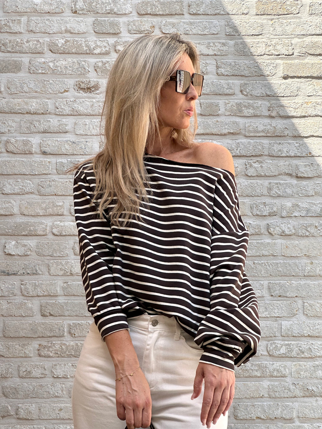 Sweater Peggy - Stripes Bruin