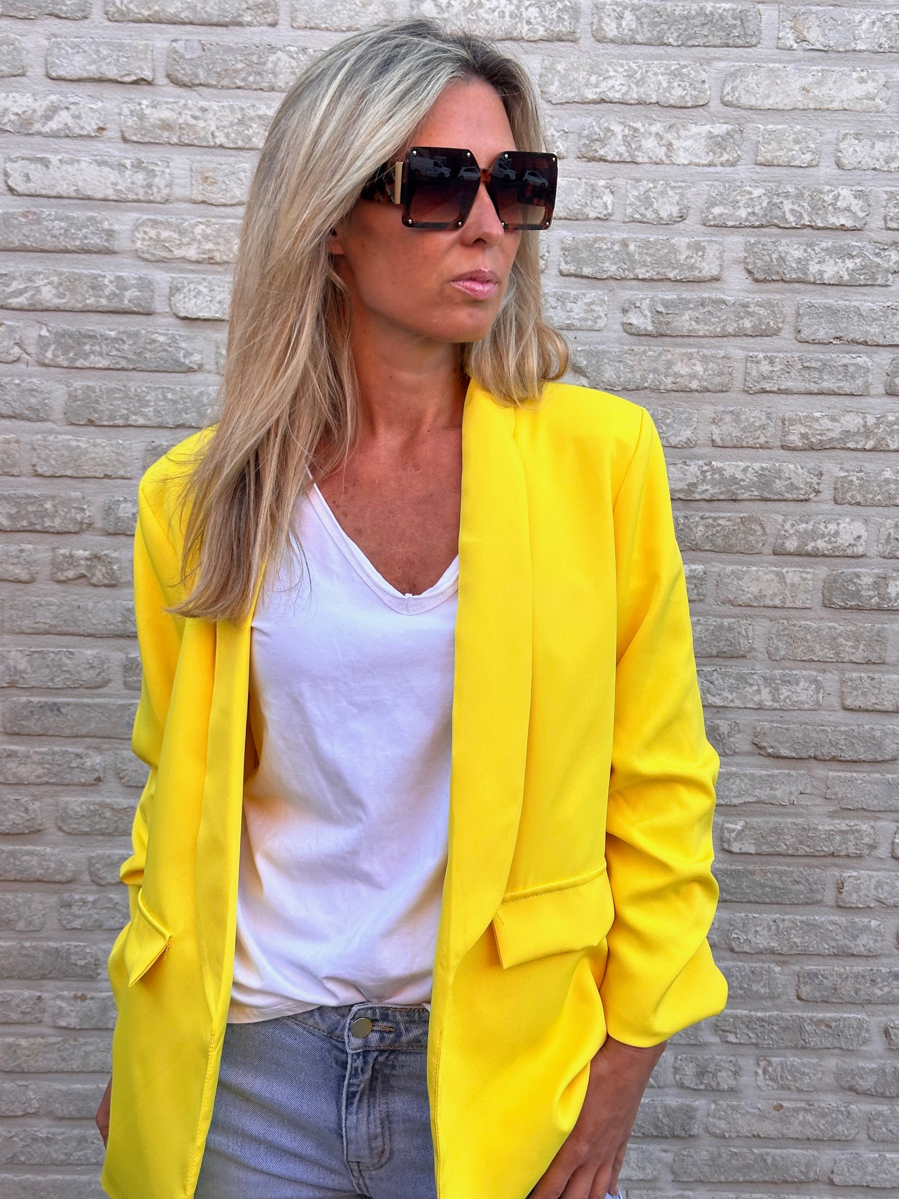 Blazer Fien Geel