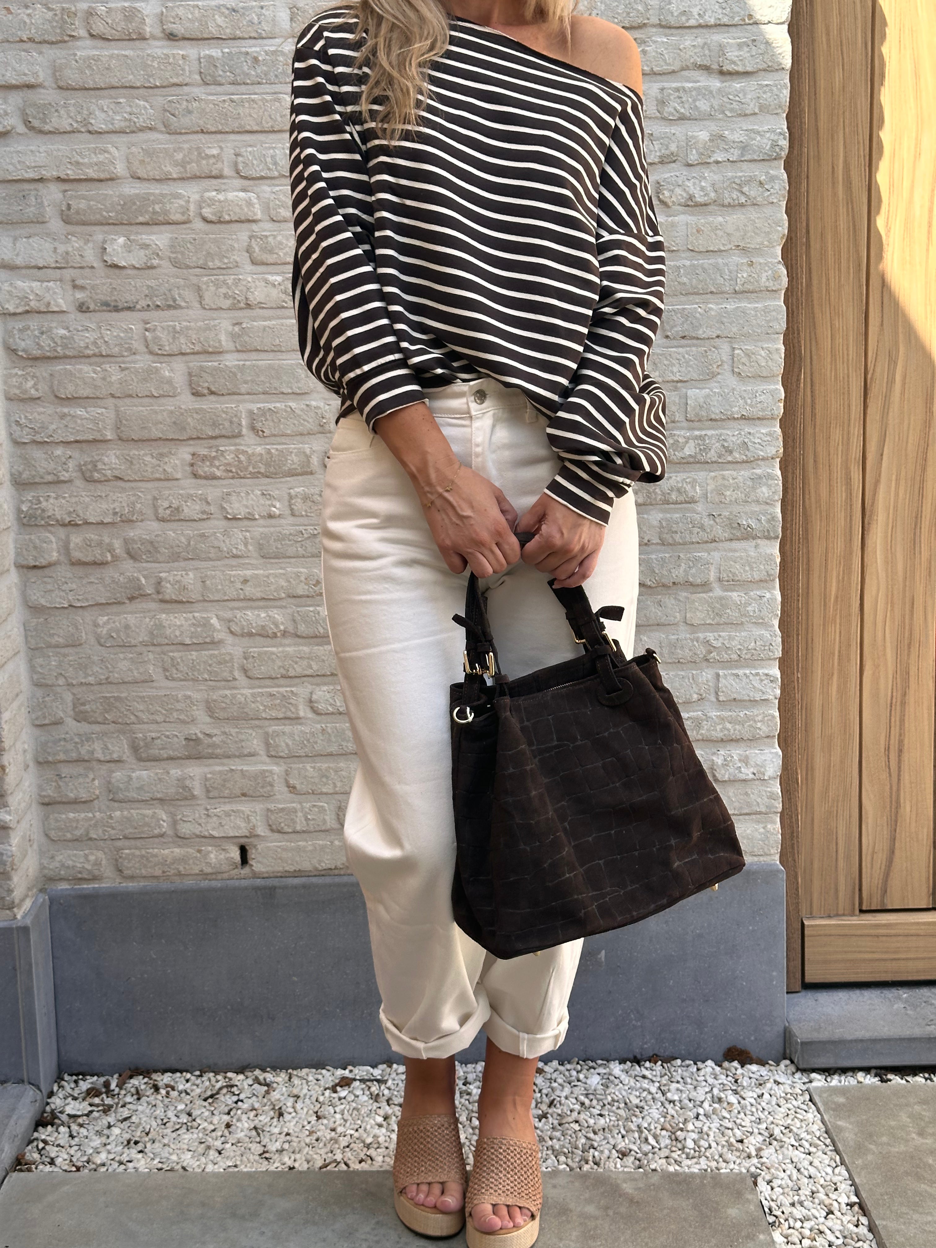 Sweater Peggy - Stripes Bruin
