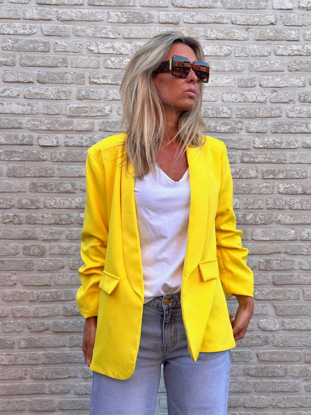 Blazer Fien Geel