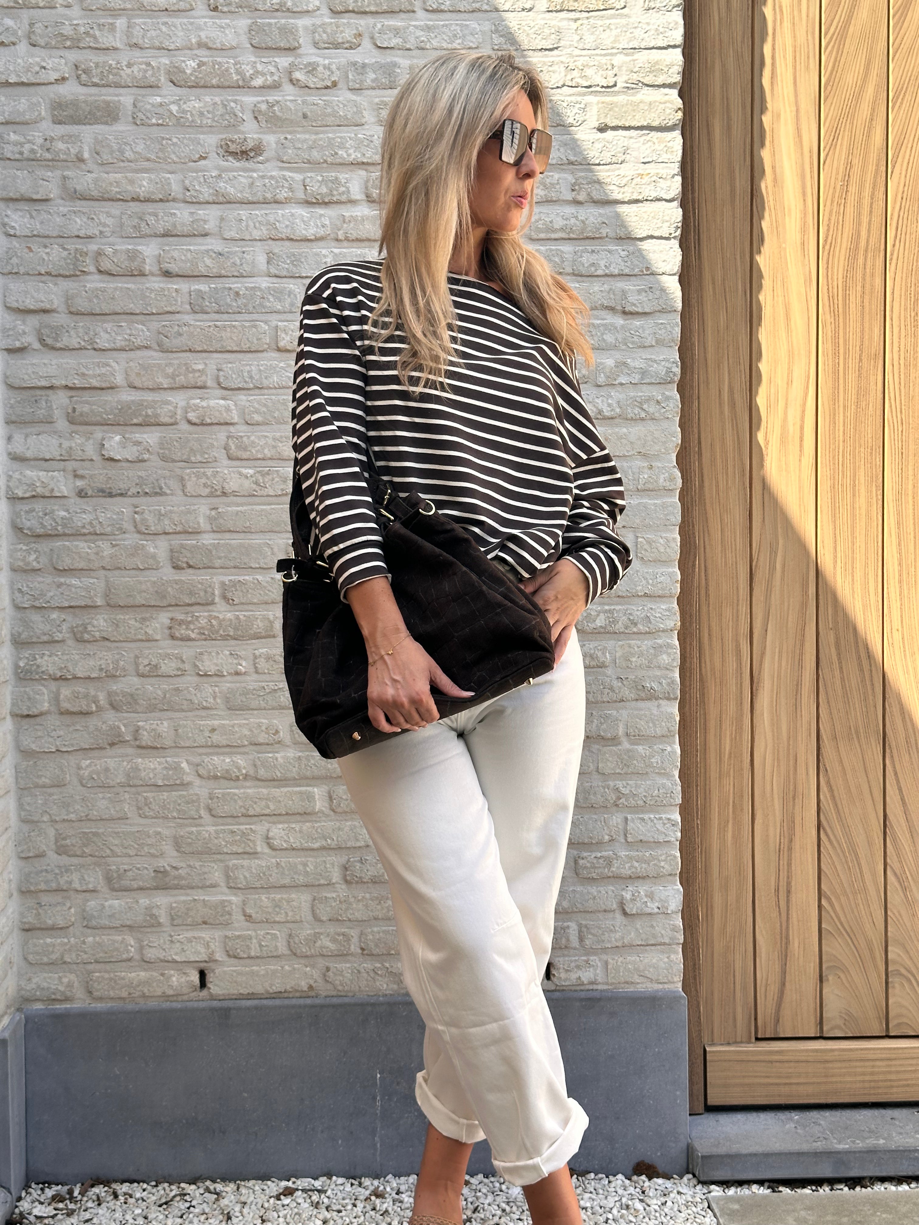 Sweater Peggy - Stripes Bruin