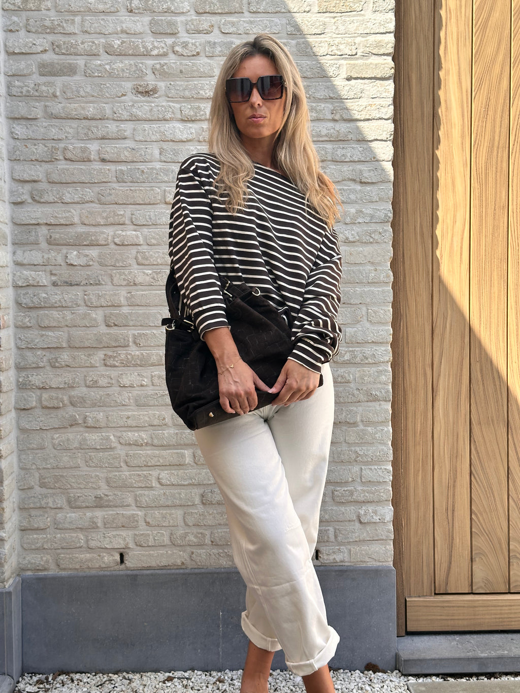 Sweater Peggy - Stripes Bruin