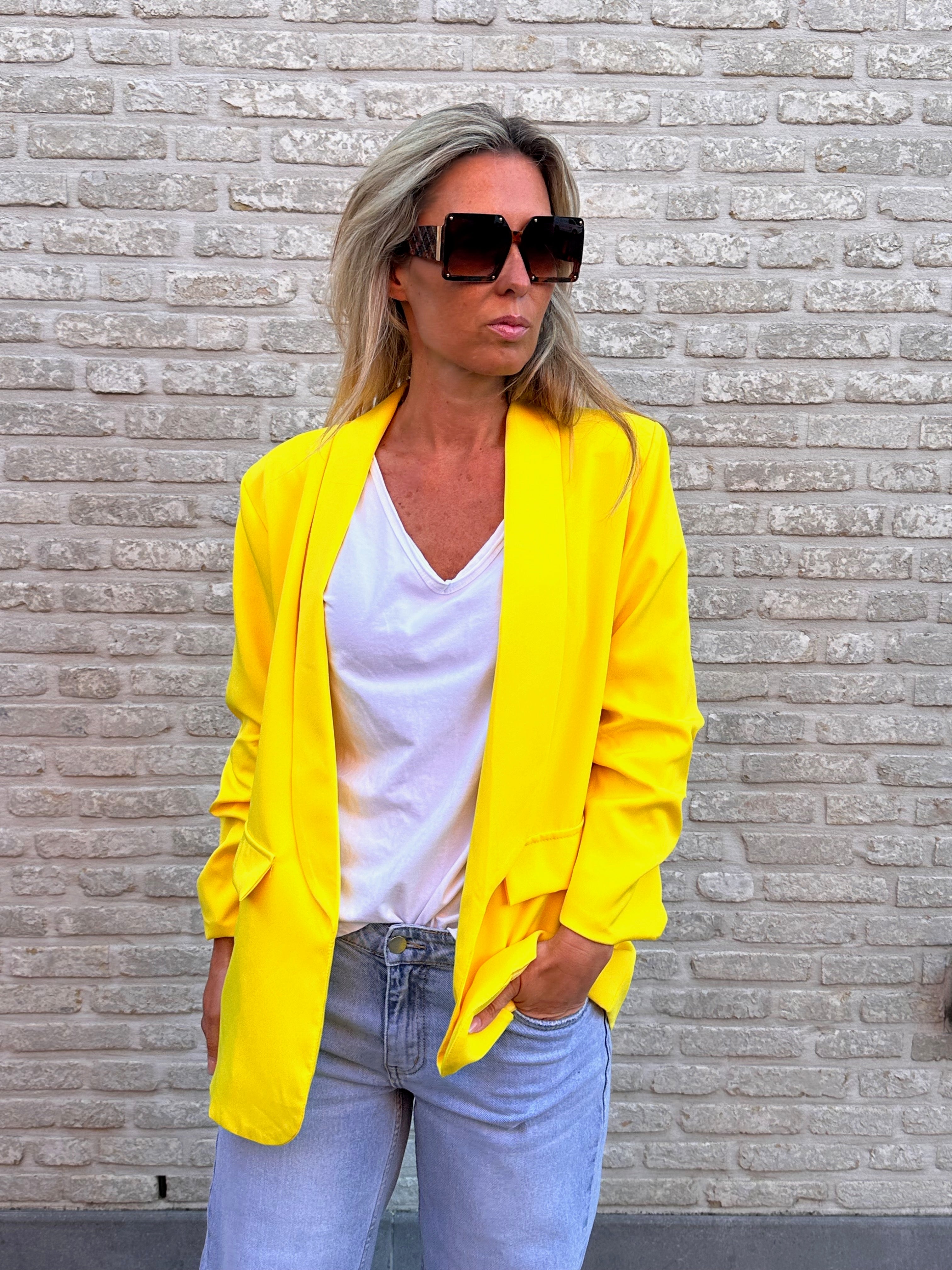 Blazer Fien Geel