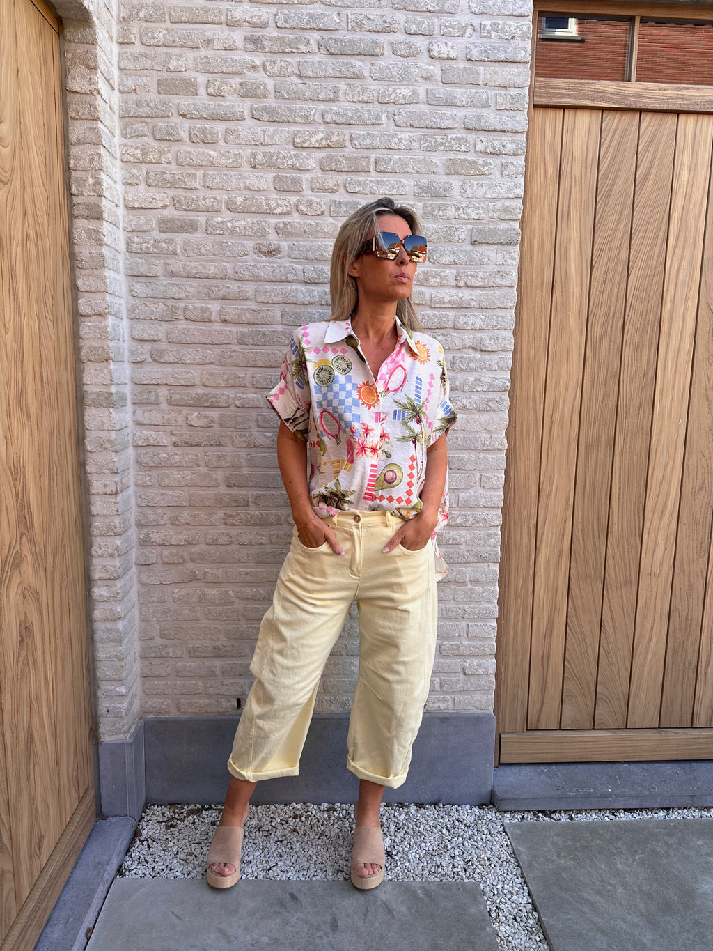 Broek Nelly Yellow (Barrel)