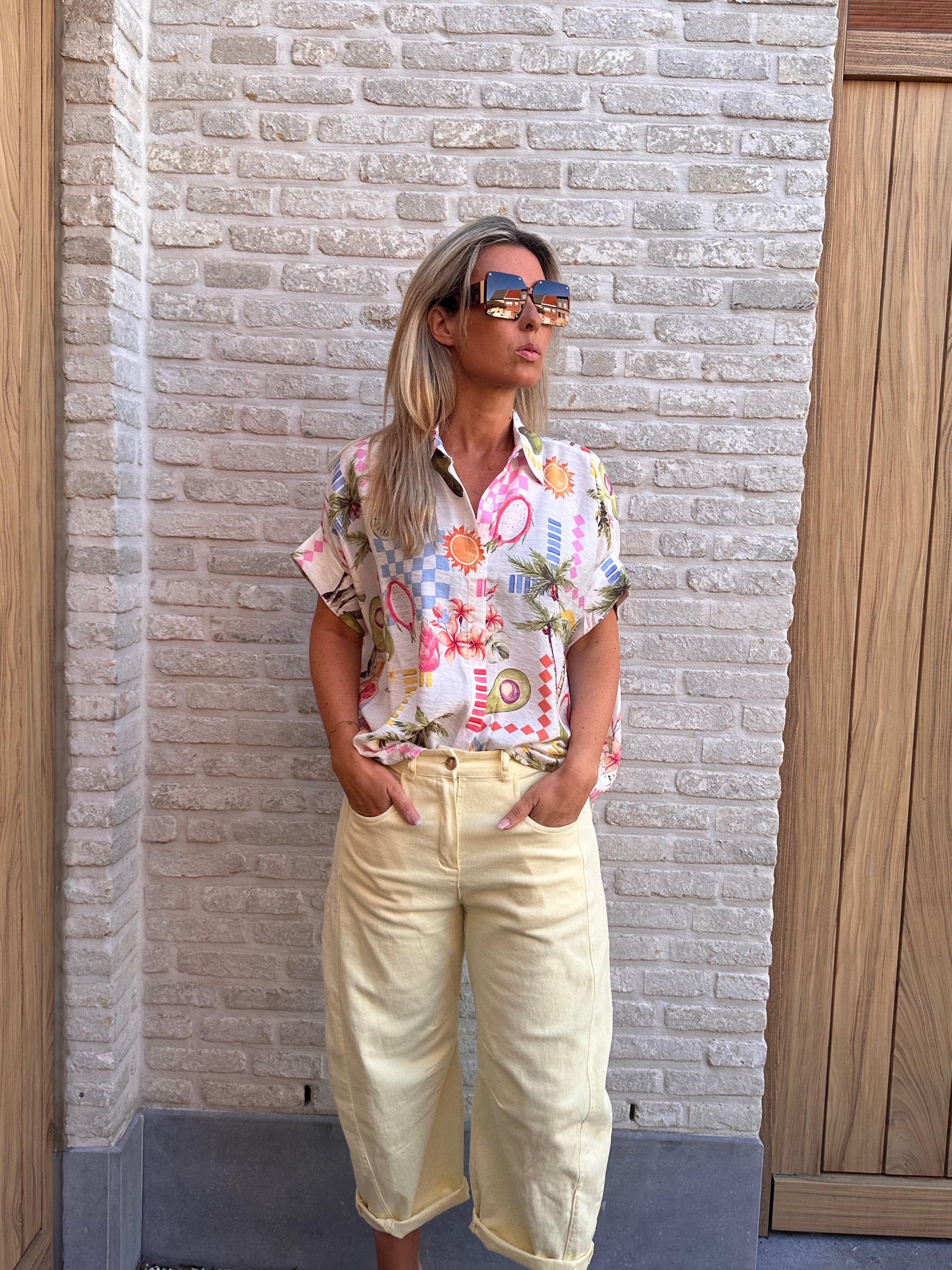 Broek Nelly Yellow (Barrel)