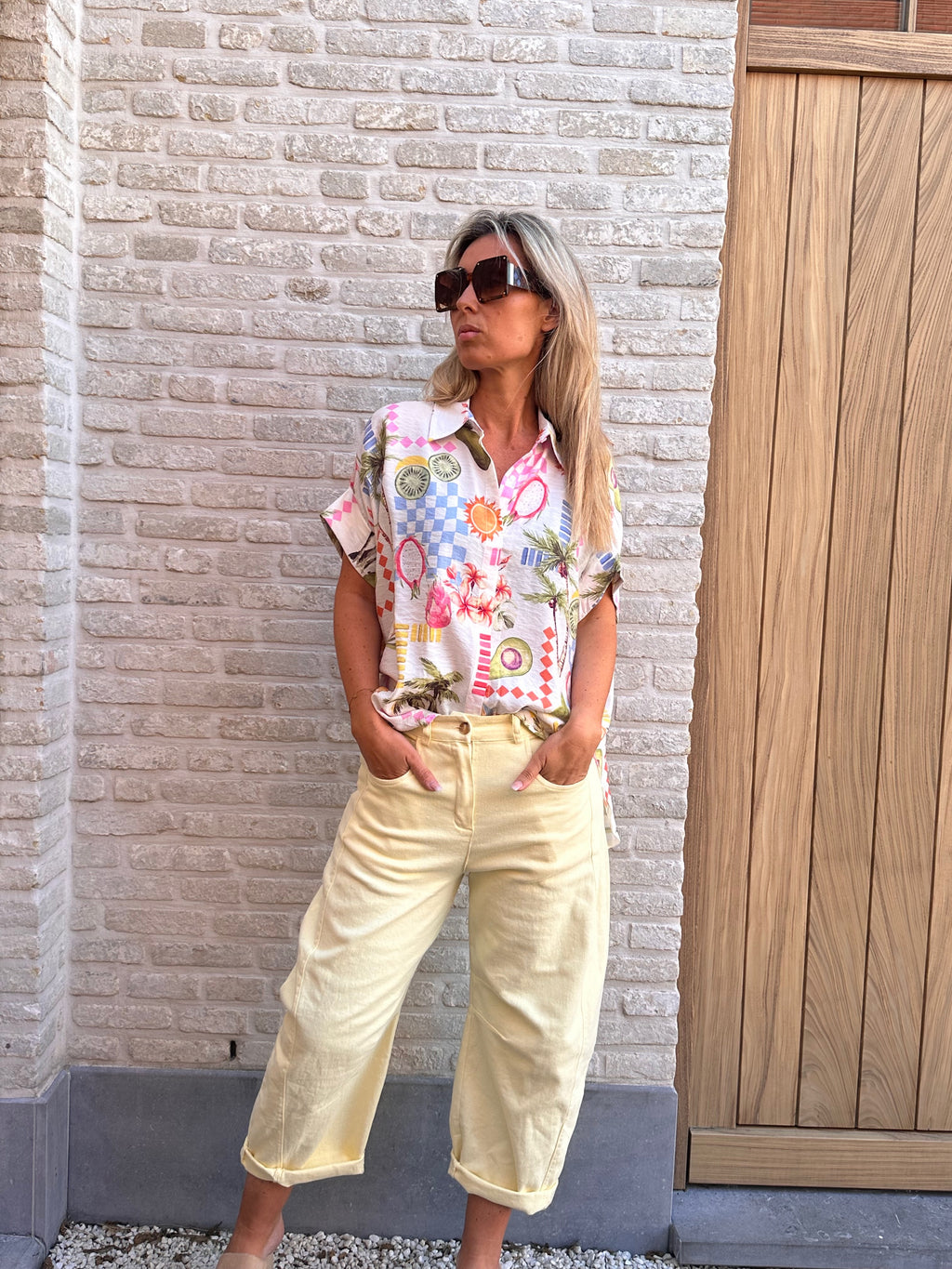 Broek Nelly Yellow (Barrel)