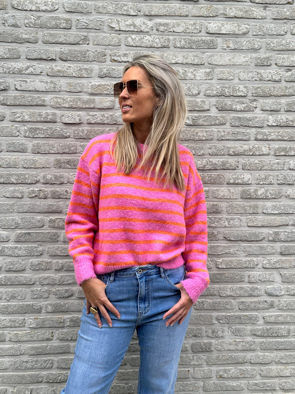 Pull Stripes Pink-Orange