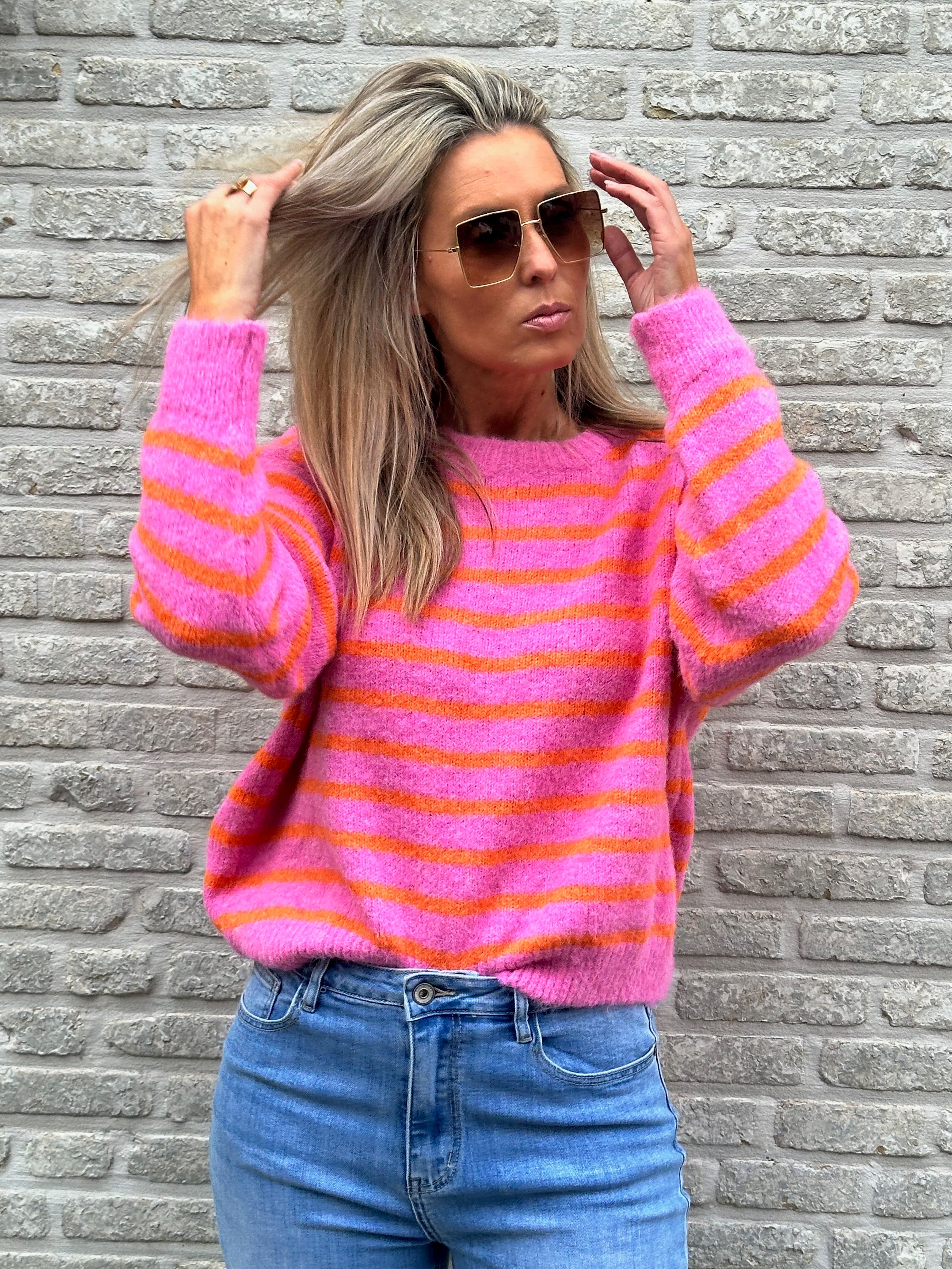 Pull Stripes Pink-Orange