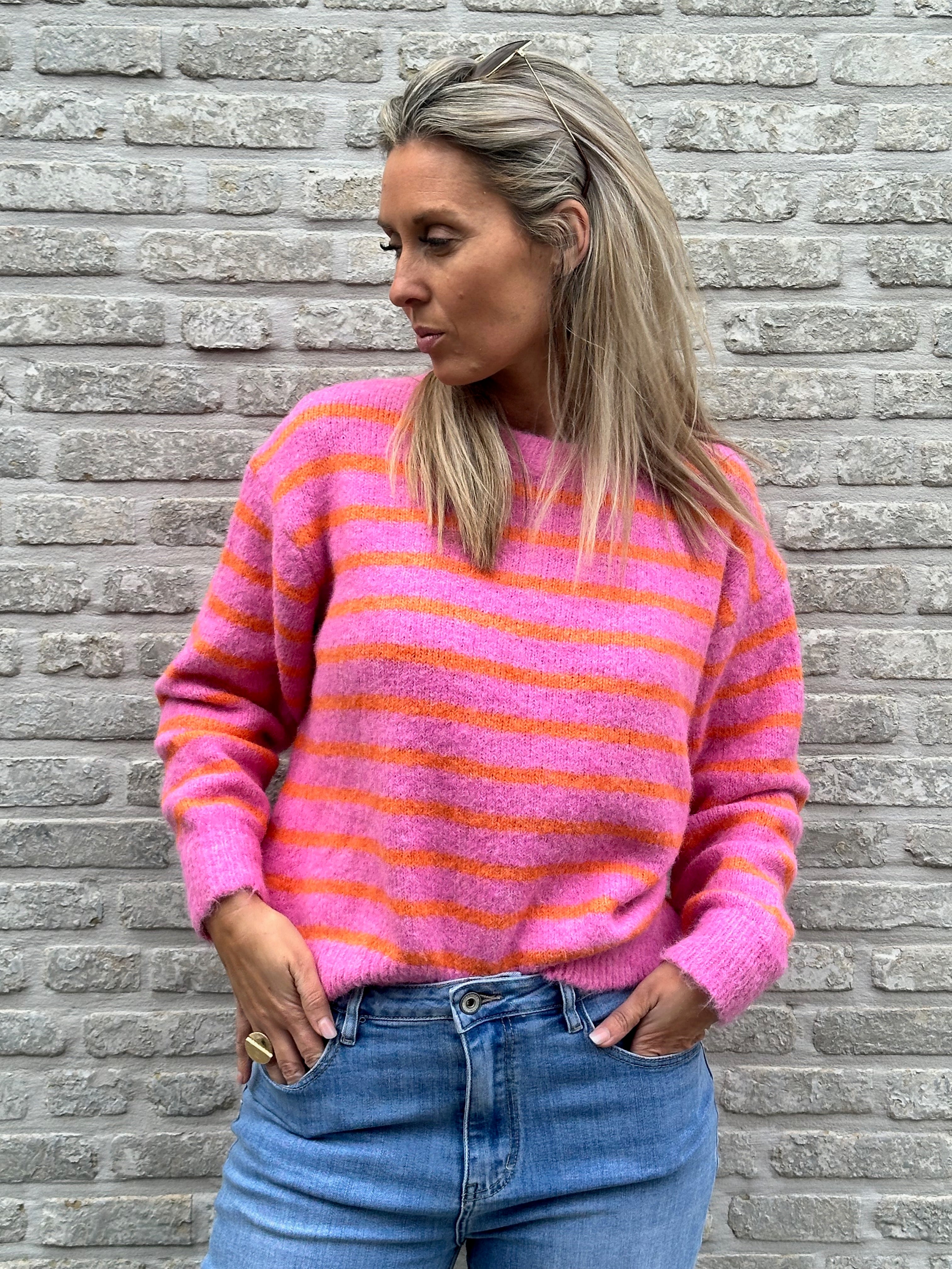 Pull Stripes Pink-Orange
