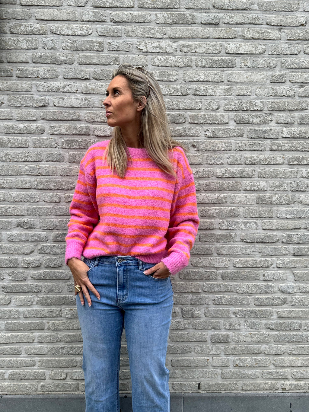 Pull Stripes Pink-Orange
