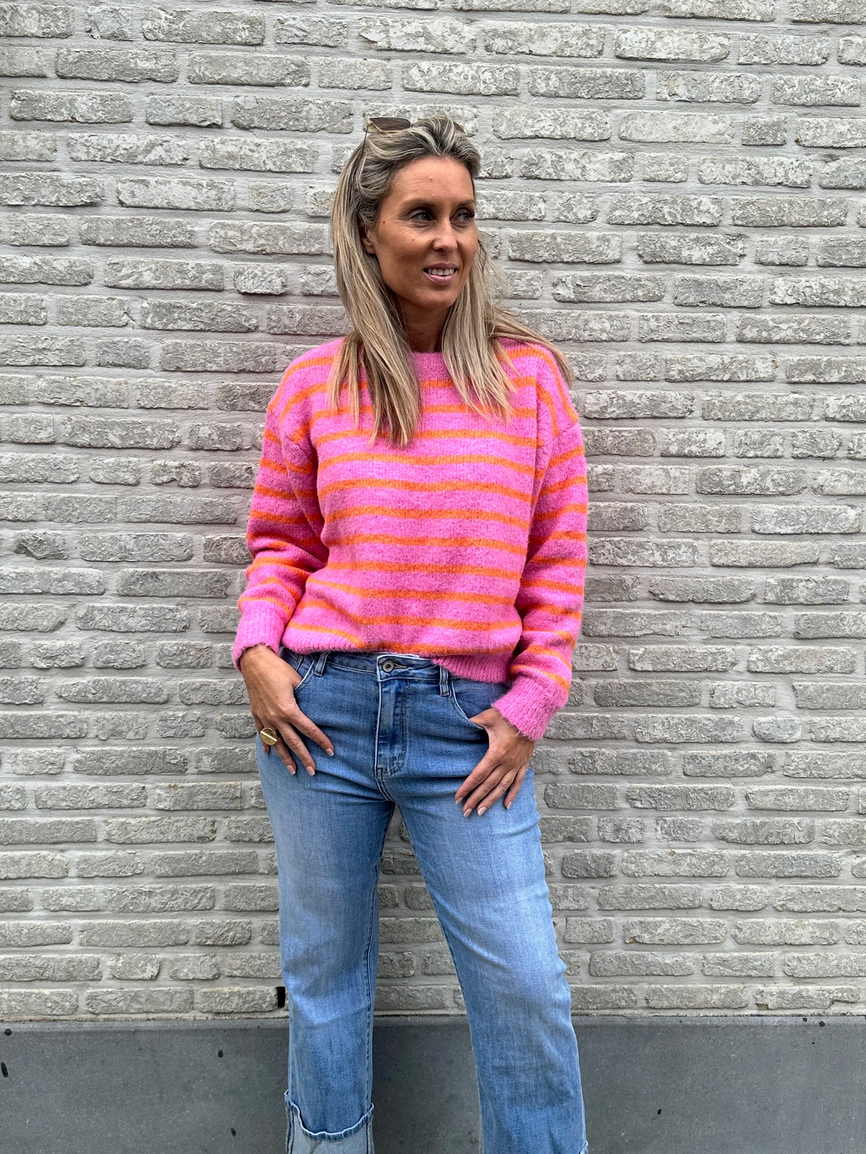 Pull Stripes Pink-Orange