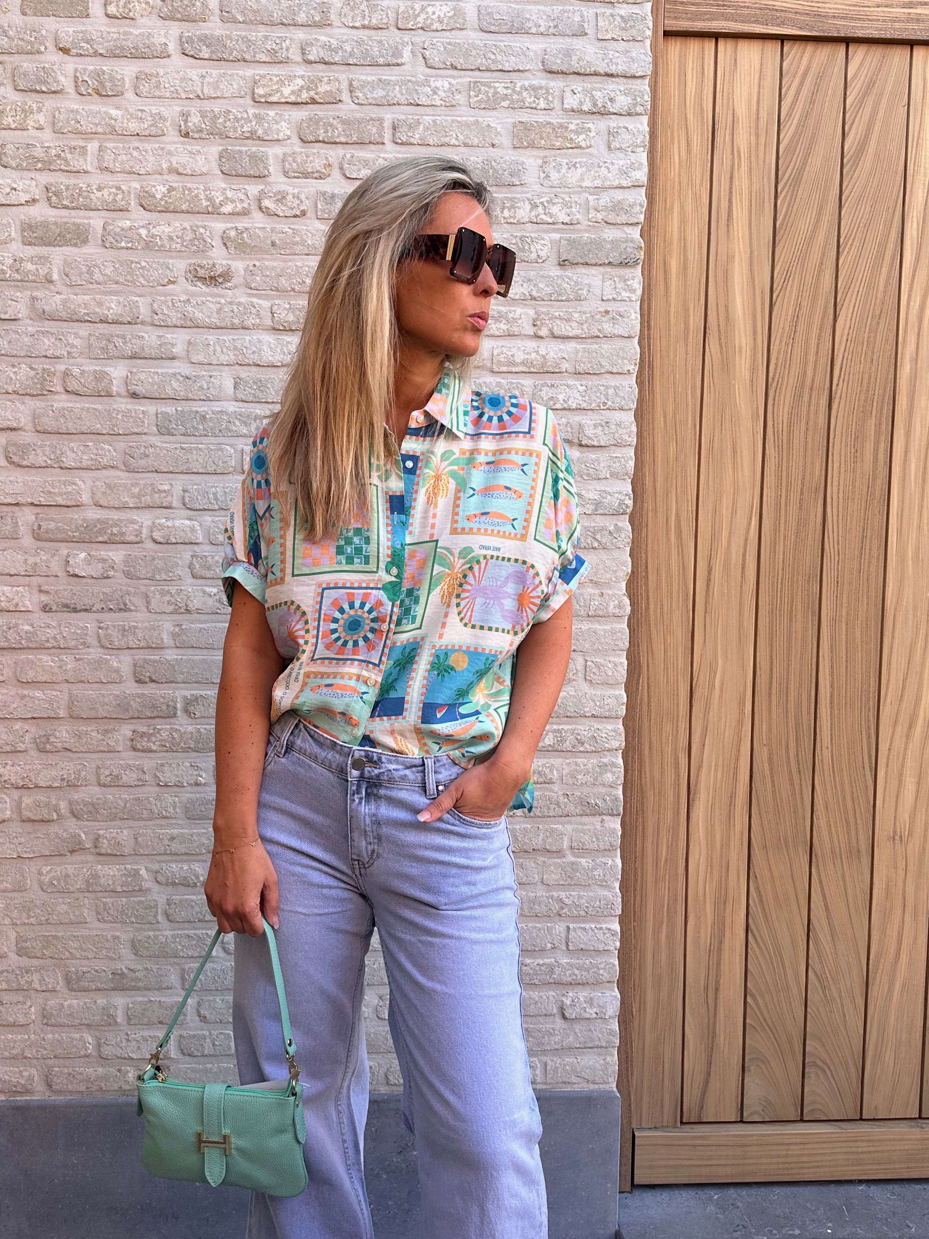 Hemd Elena Aqua