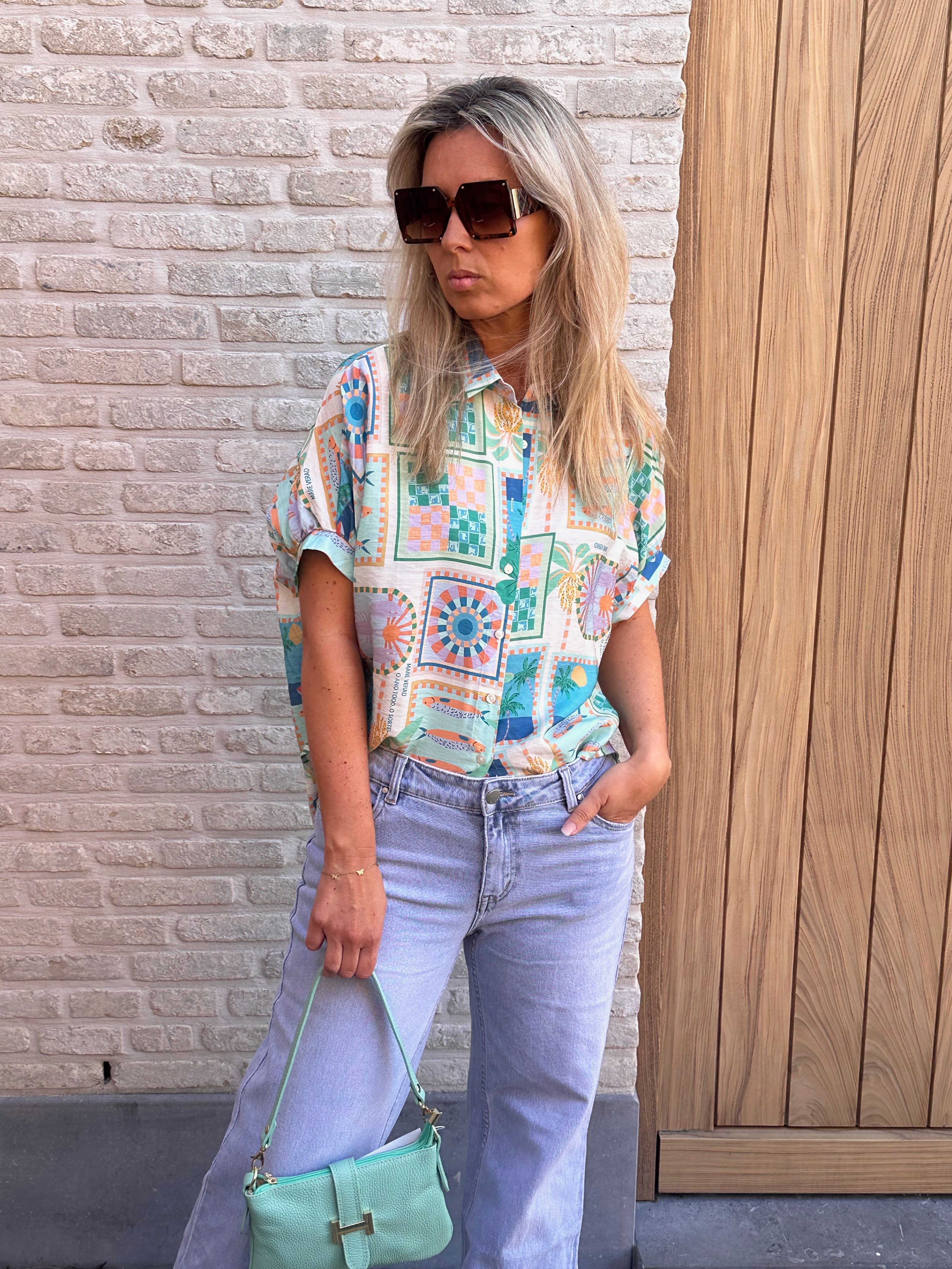 Hemd Elena Aqua
