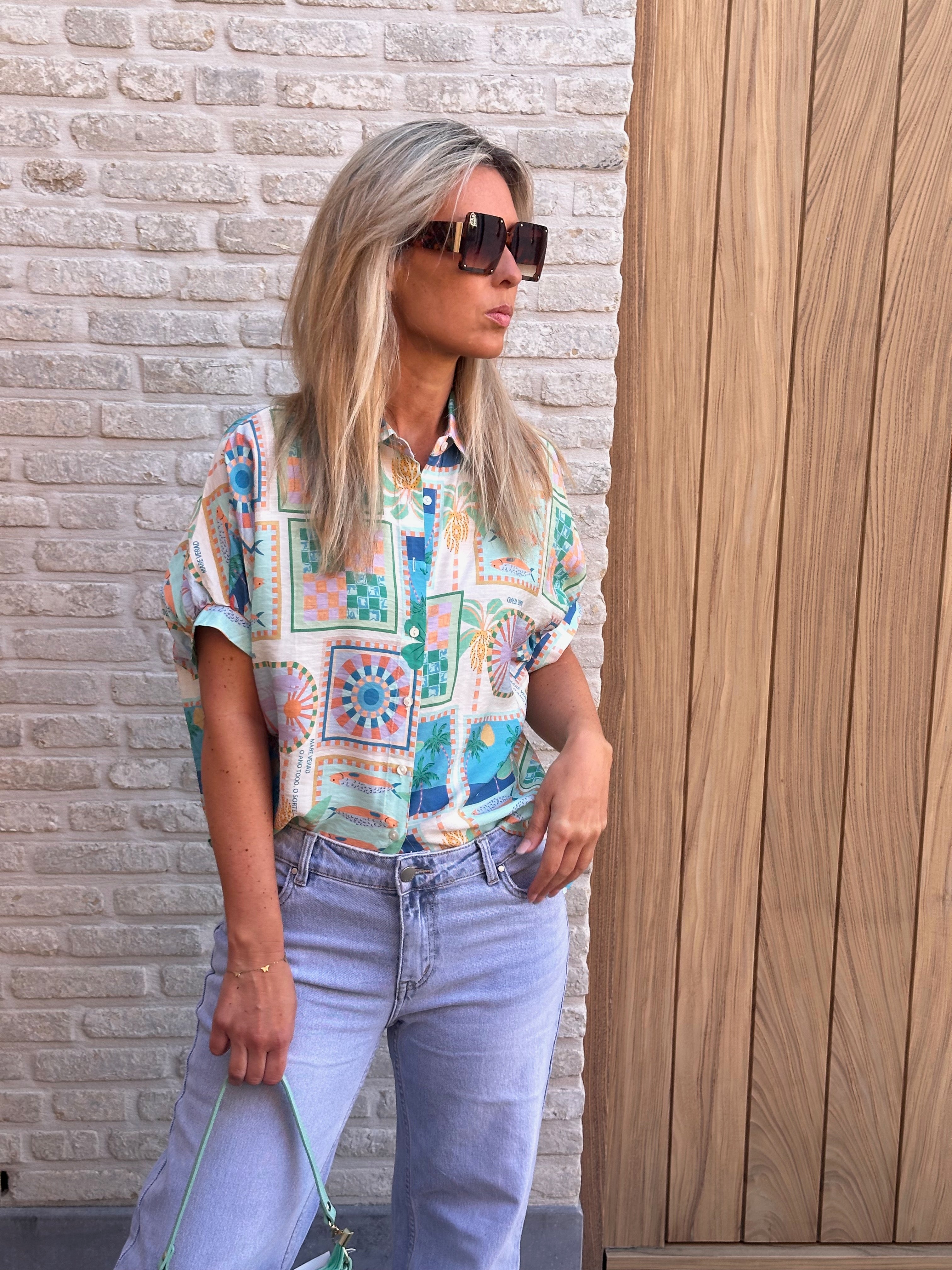 Hemd Elena Aqua