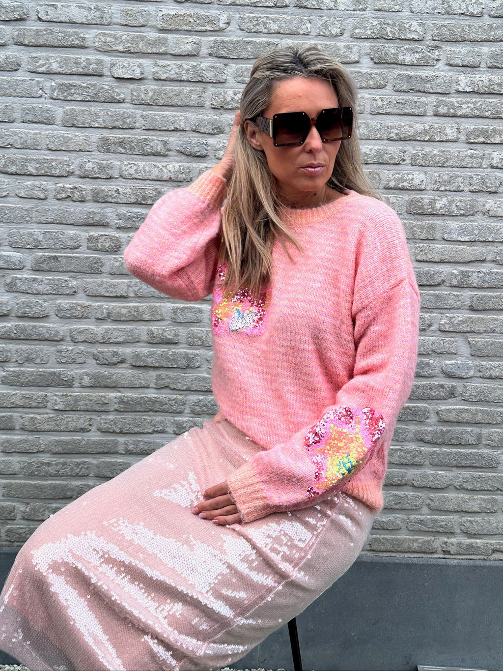 Pull Strass Pink