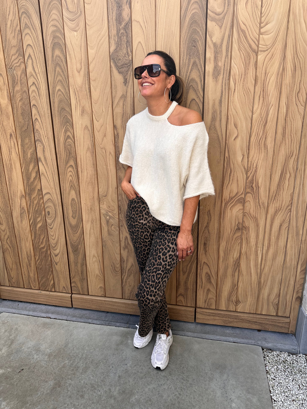 Pull Offshoulder Bé Beige