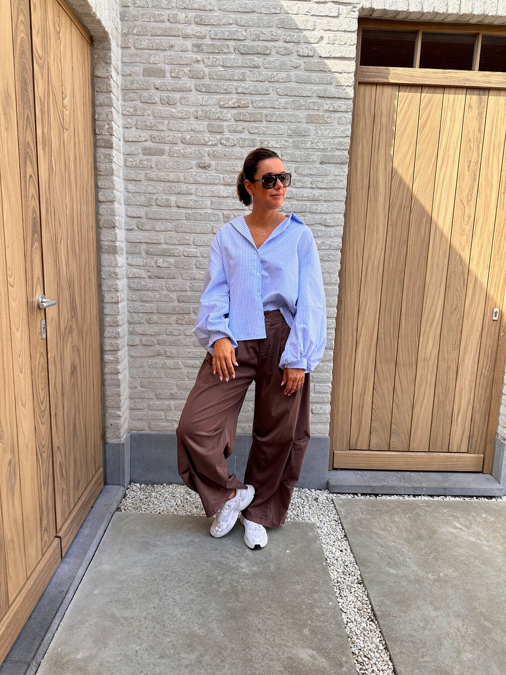 Hemd Lauren Blauw- Wit Gestreept