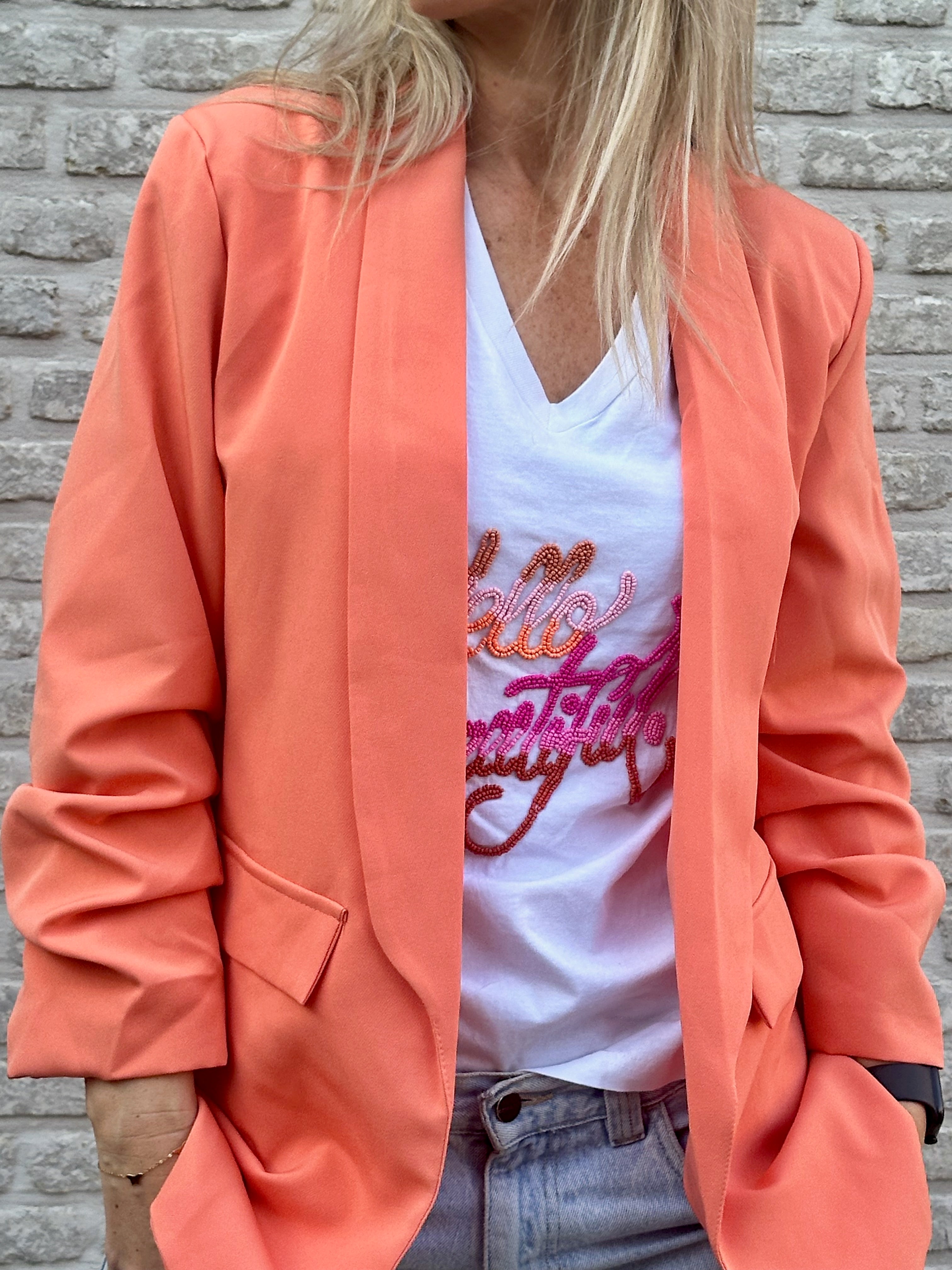 Blazer soft peach