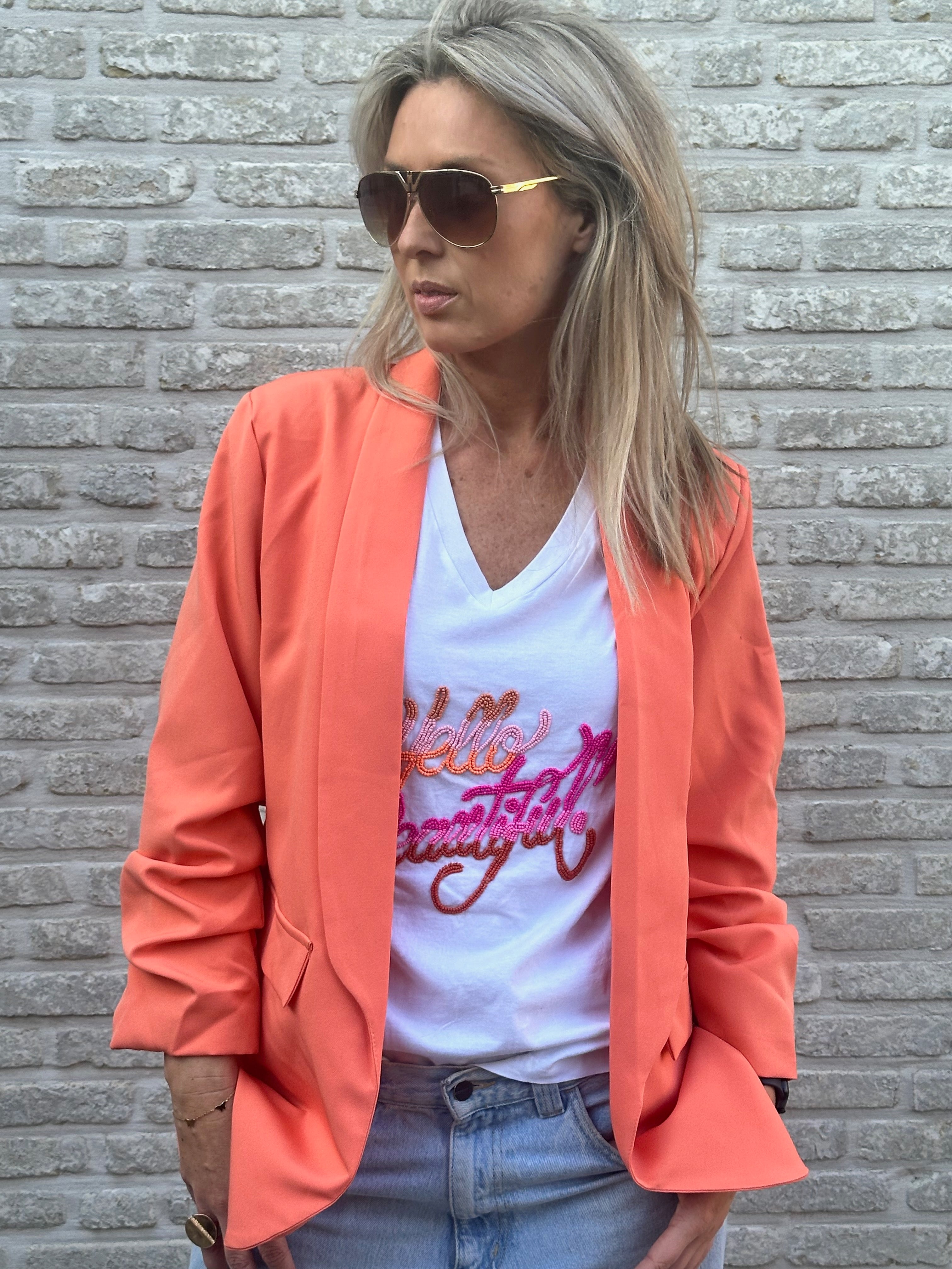 Blazer soft peach