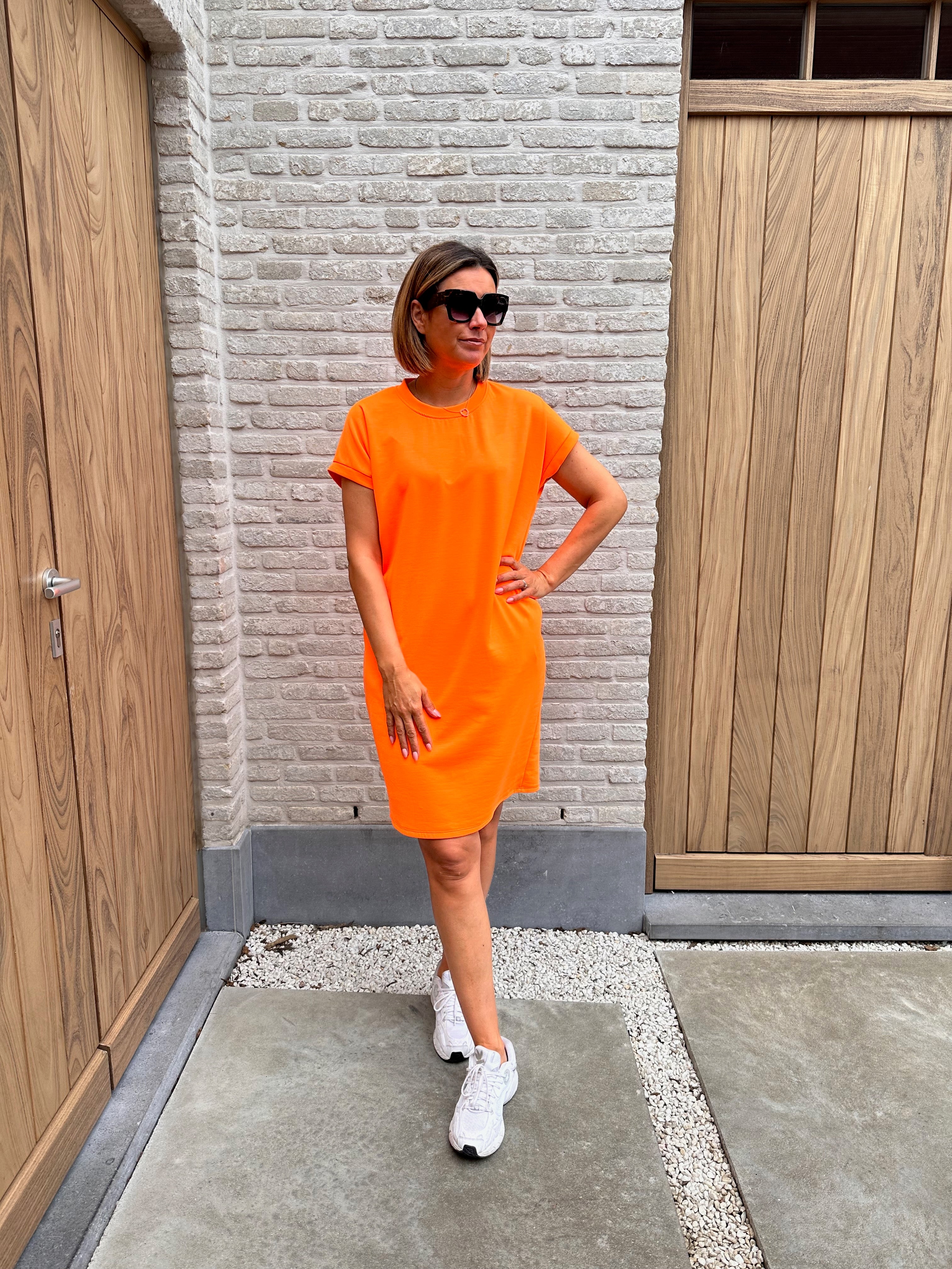 Jurk Milou Oversized Fluo Orange
