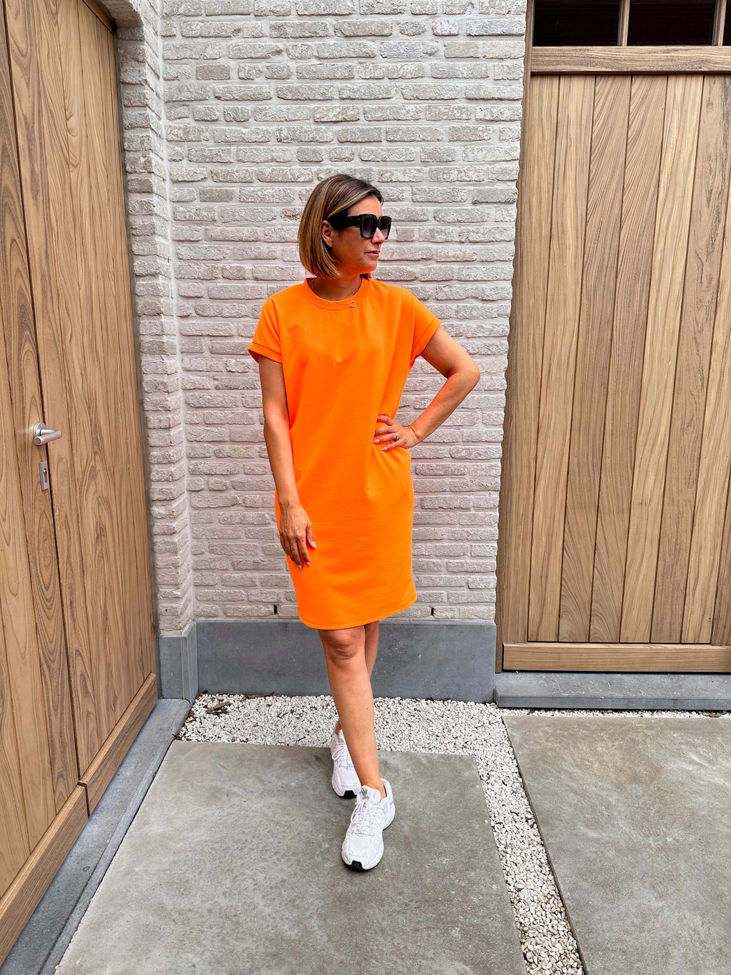 Jurk Milou Oversized Fluo Orange