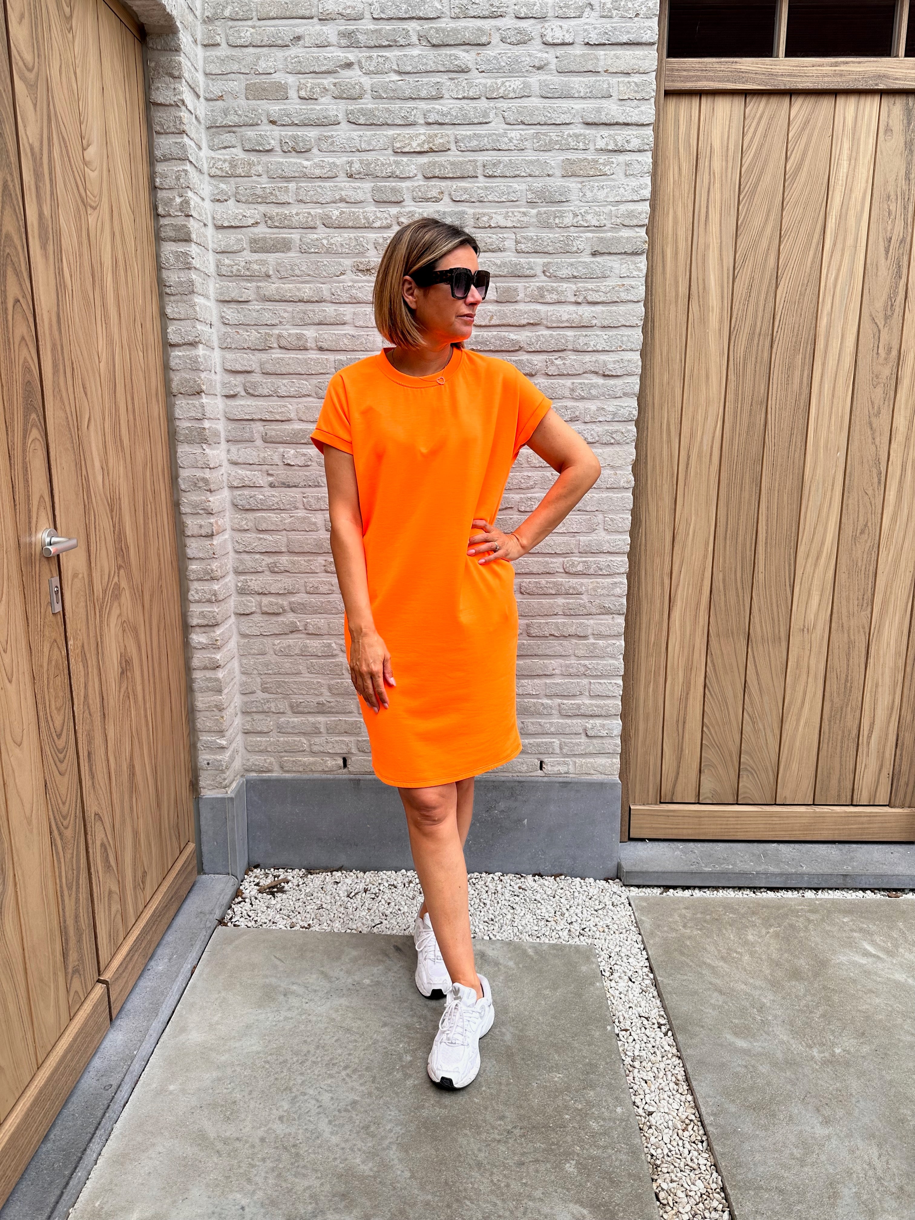 Jurk Milou Oversized Fluo Orange