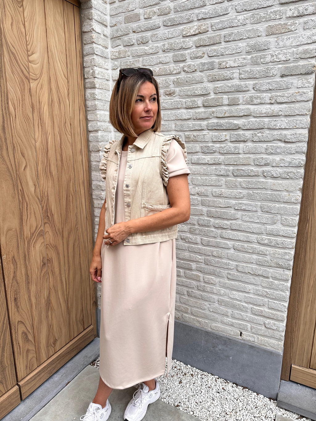 Jeansjasje Jess Beige