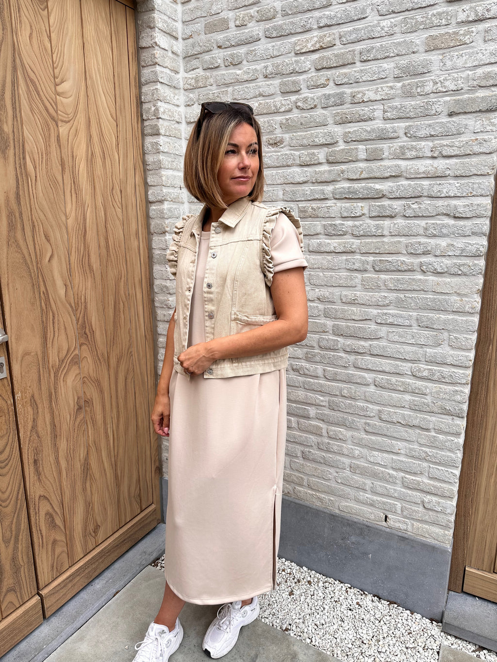 Jeansjasje Jess Beige