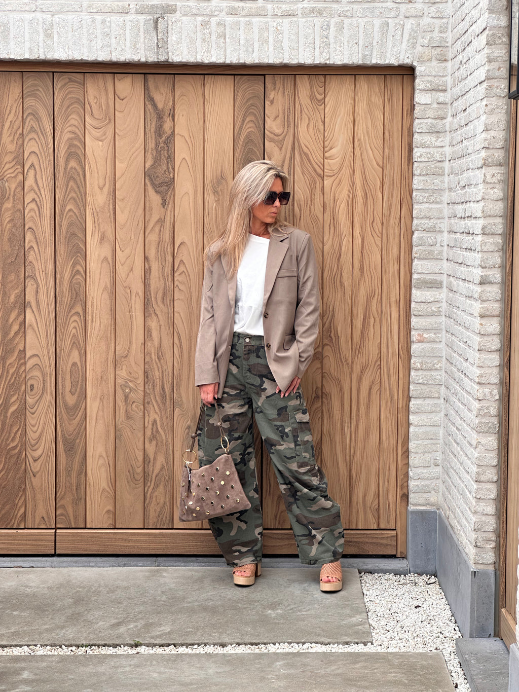 Blazer Caro - Heel Oversized - Taupe