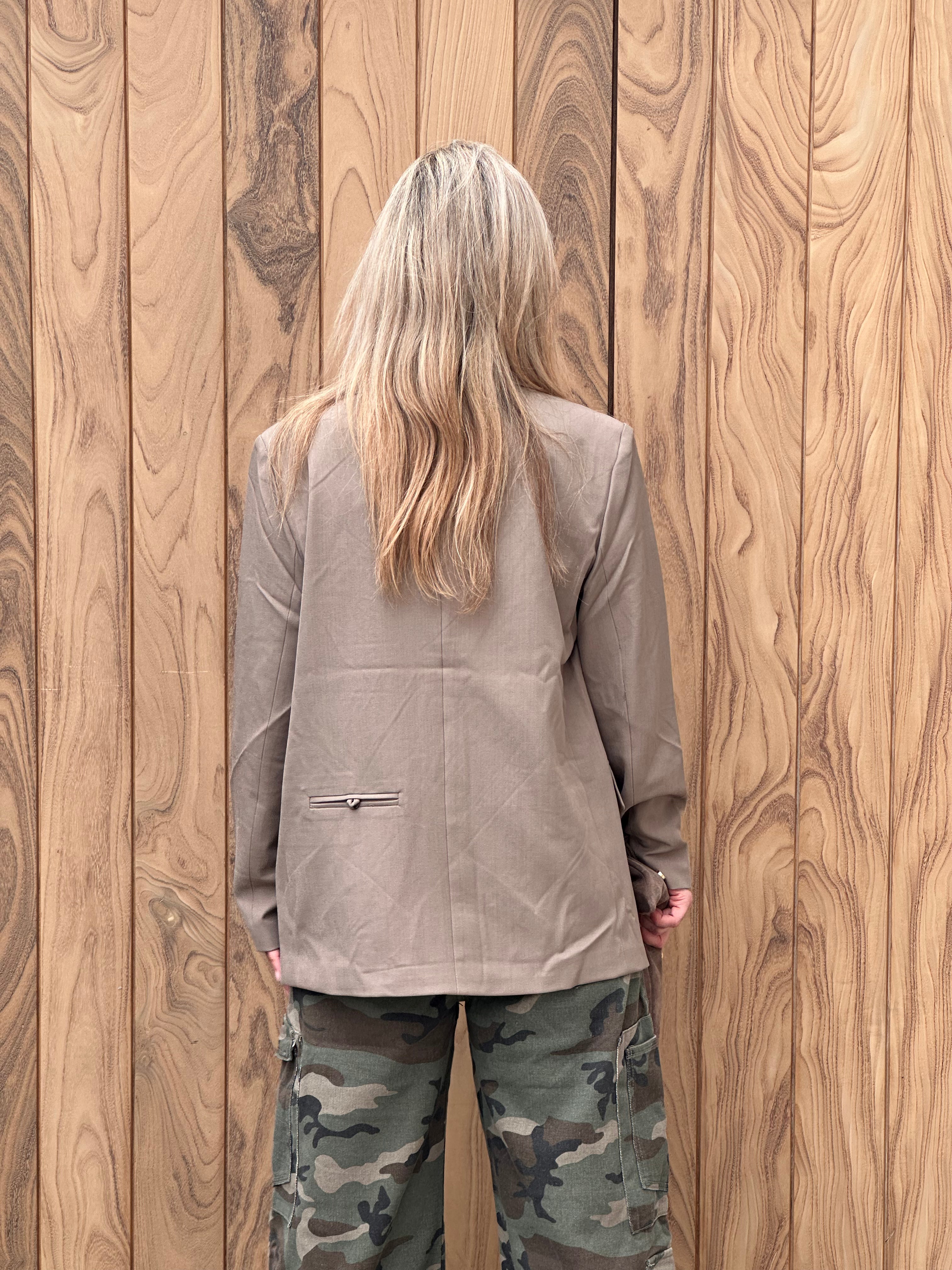 Blazer Caro - Heel Oversized - Taupe