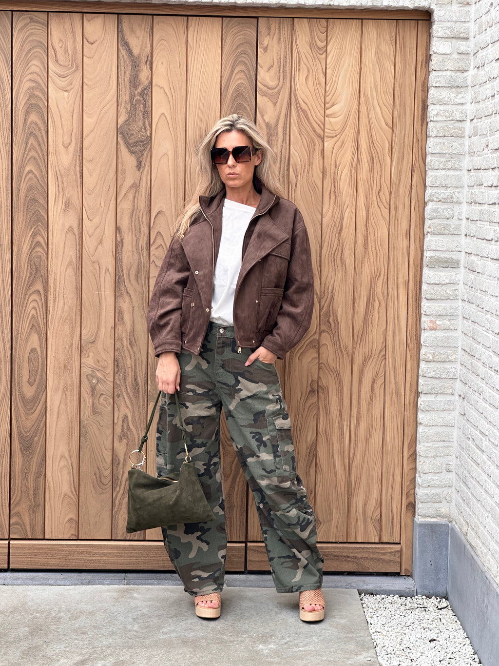 Jacket Tess Oversized - Dark Taupe