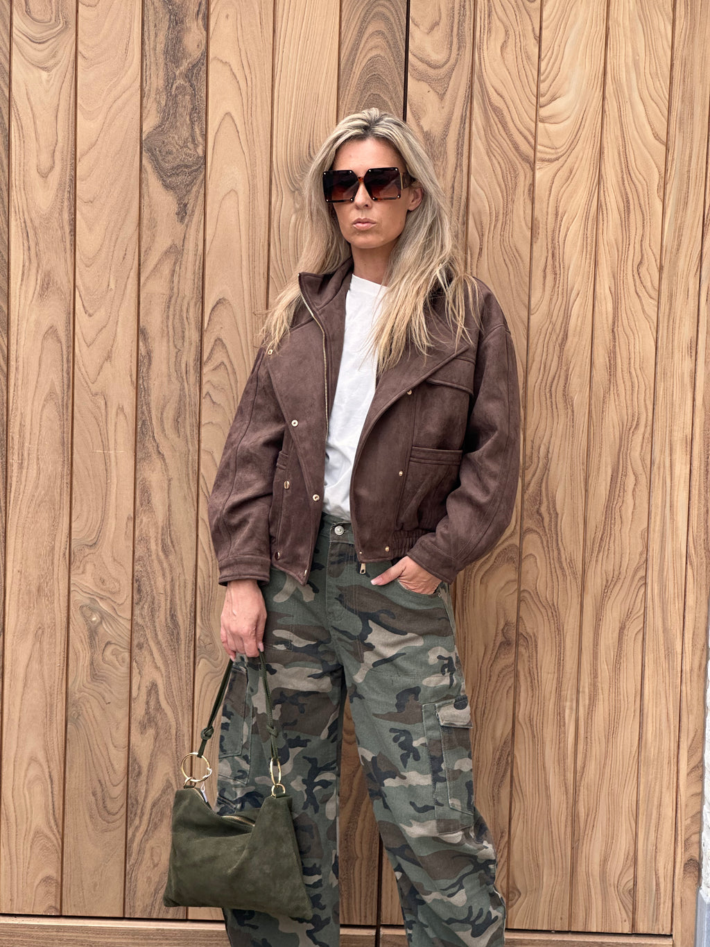Jacket Tess Oversized - Dark Taupe