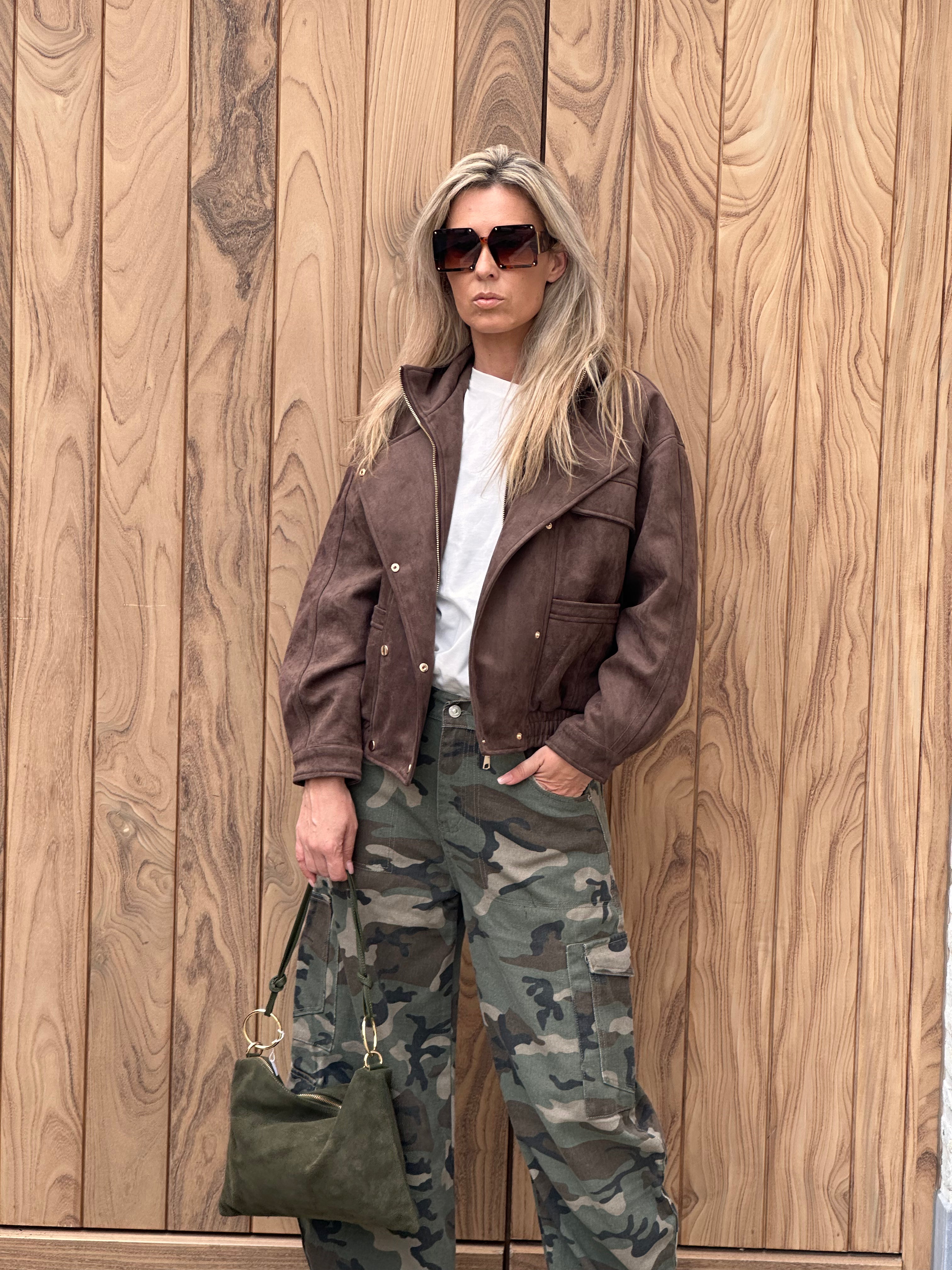 Jacket Tess Oversized - Dark Taupe