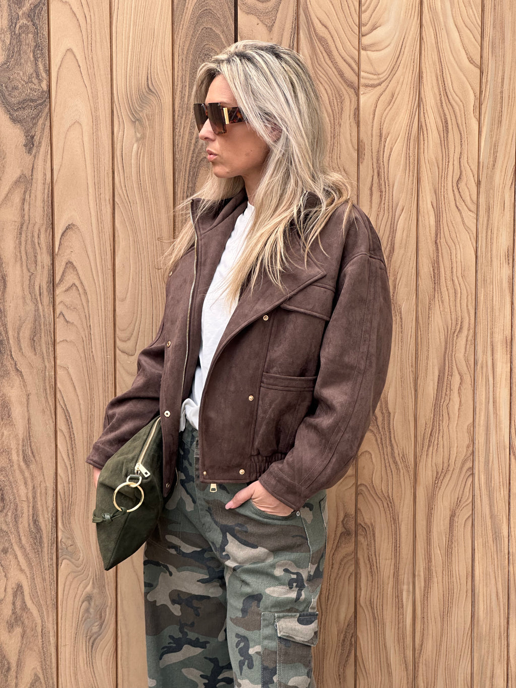 Jacket Tess Oversized - Dark Taupe