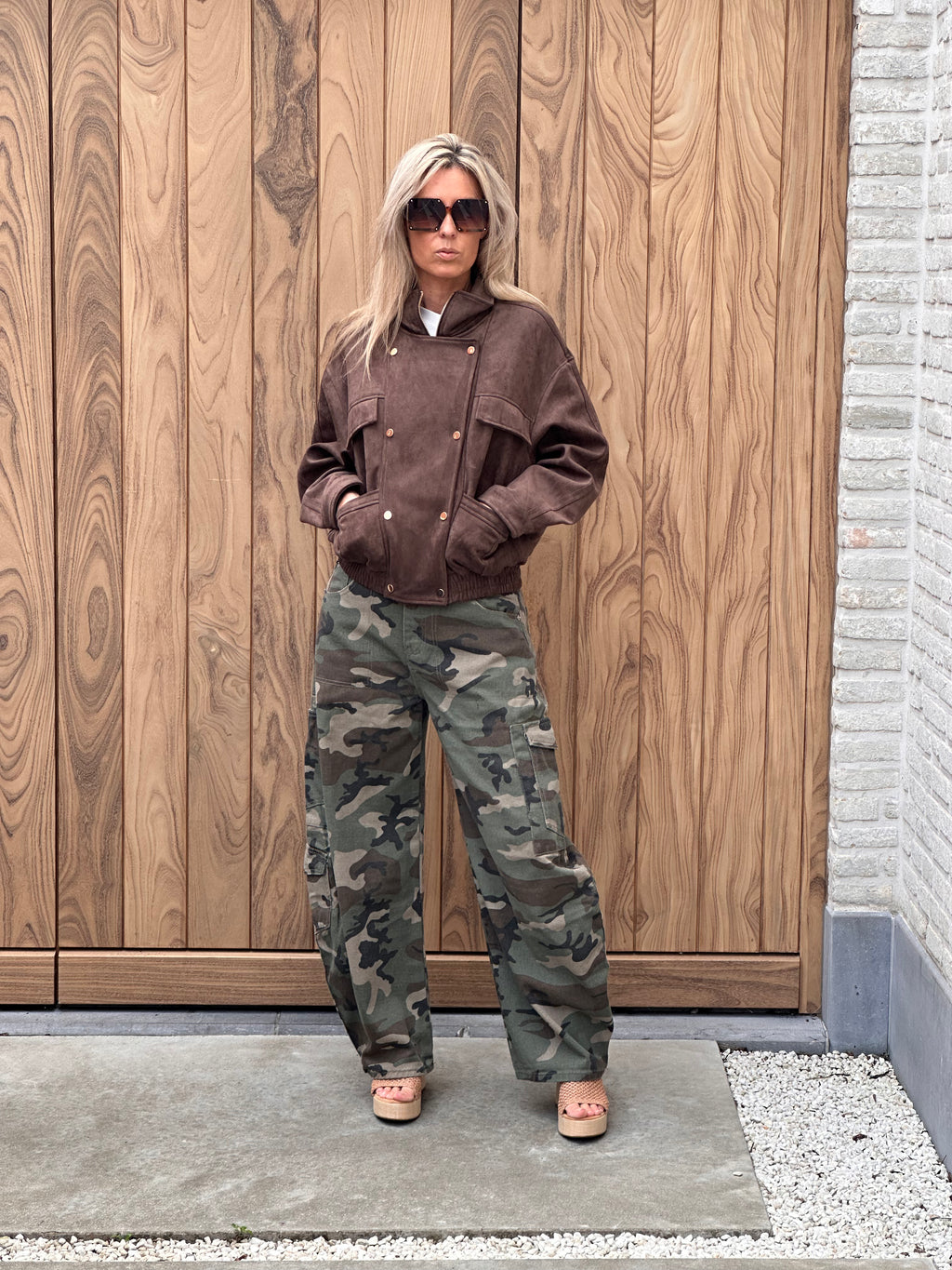 Jacket Tess Oversized - Dark Taupe