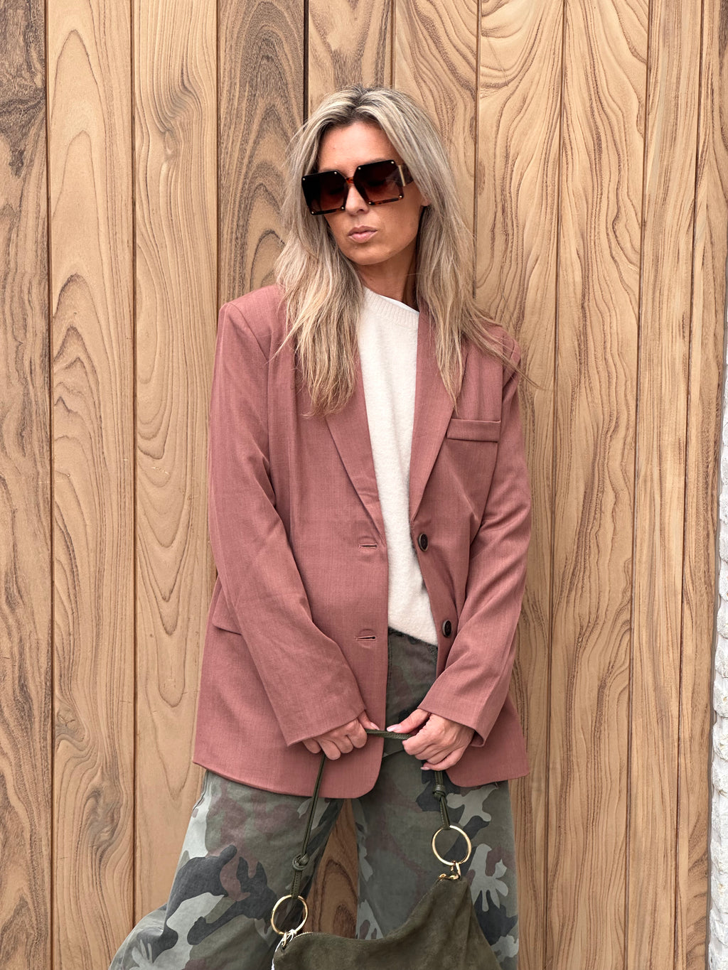 Blazer Caro- Heel Oversized- Mokka
