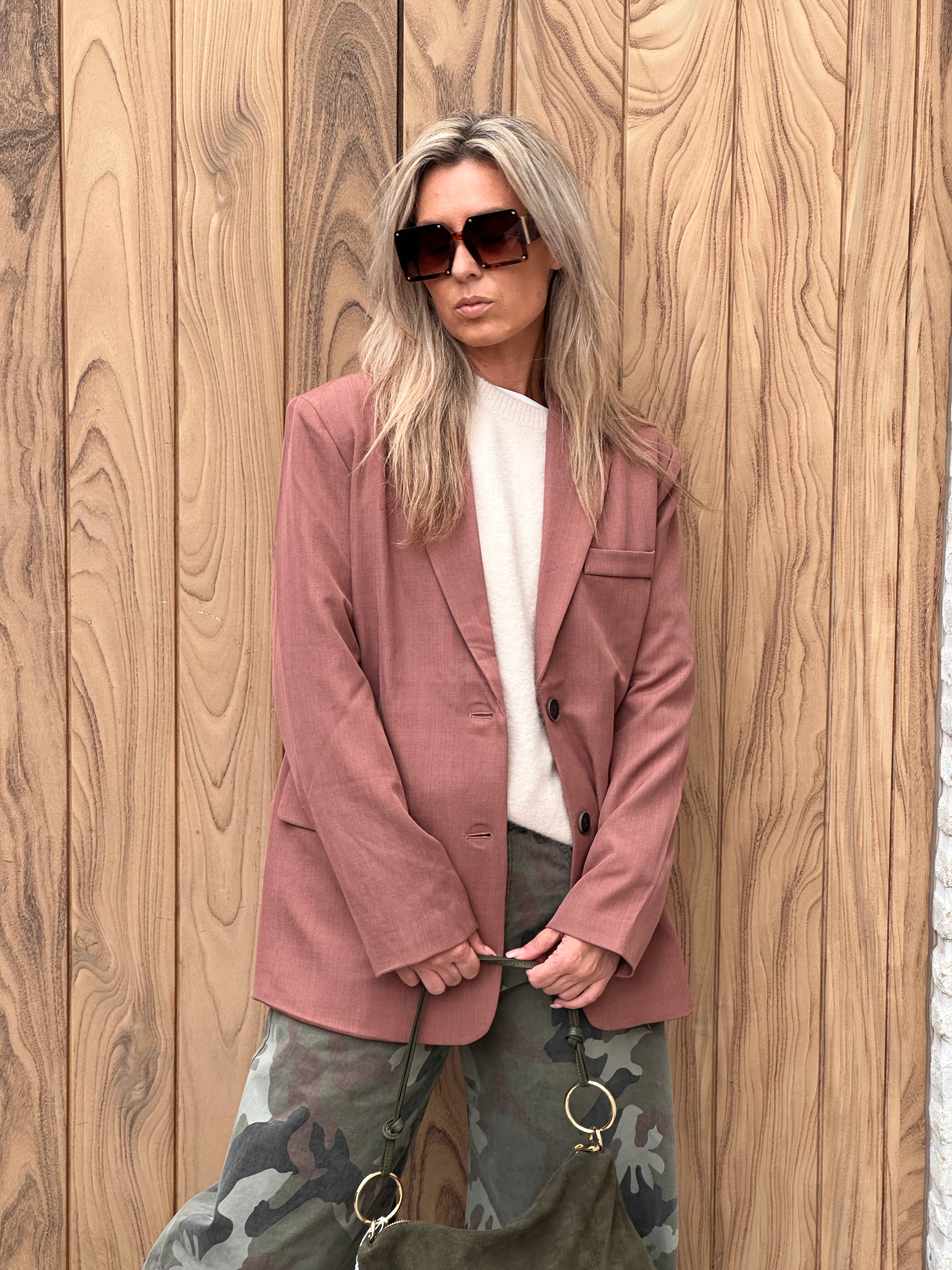 Blazer Caro- Heel Oversized- Mokka