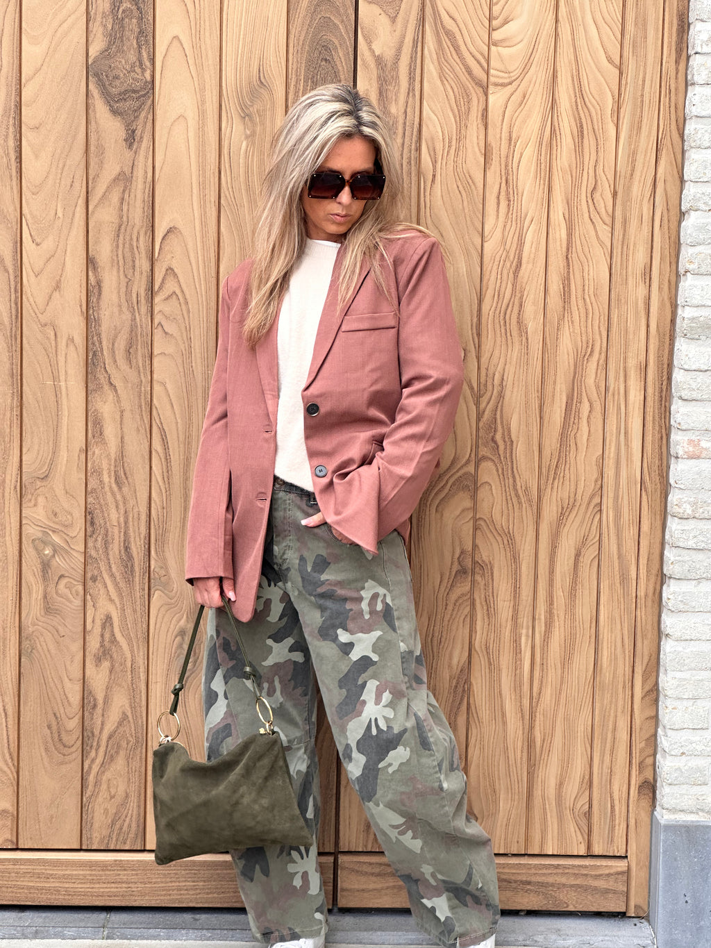 Blazer Caro- Heel Oversized- Mokka