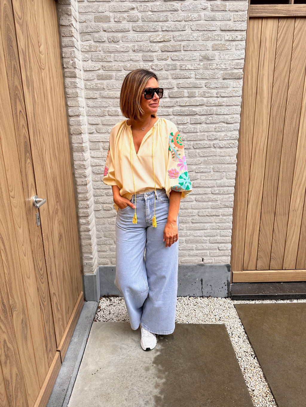 Hemd Clio Oversized Geel